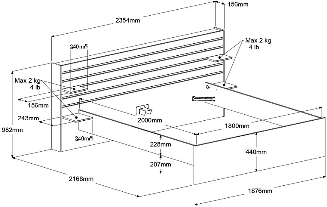 Parisot Schlafzimmer-Set »Escale 27« 4 tlg.