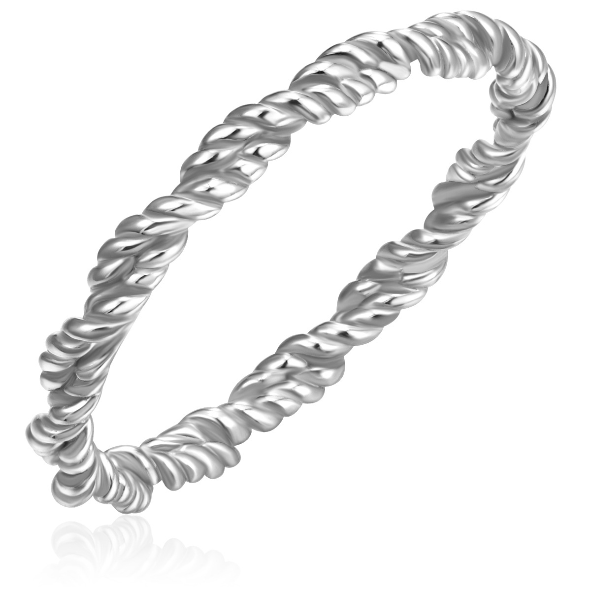 Fingerring GLANZSTÜCKE MÜNCHEN "GSM1119" Gr. 60, silber, Fingerringe, Damen, 60, Silber 925 (Sterlingsilber), 2,4mm, Fingerring, Ring Sterling Silber 2