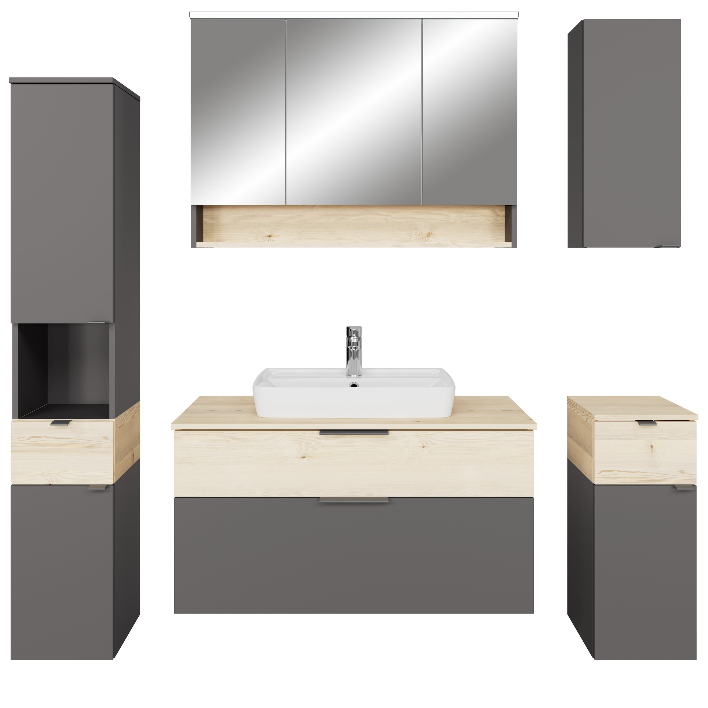 Saphir Badmöbel-Set »Quickset 394«, (Komplett-Set, 6 St.)