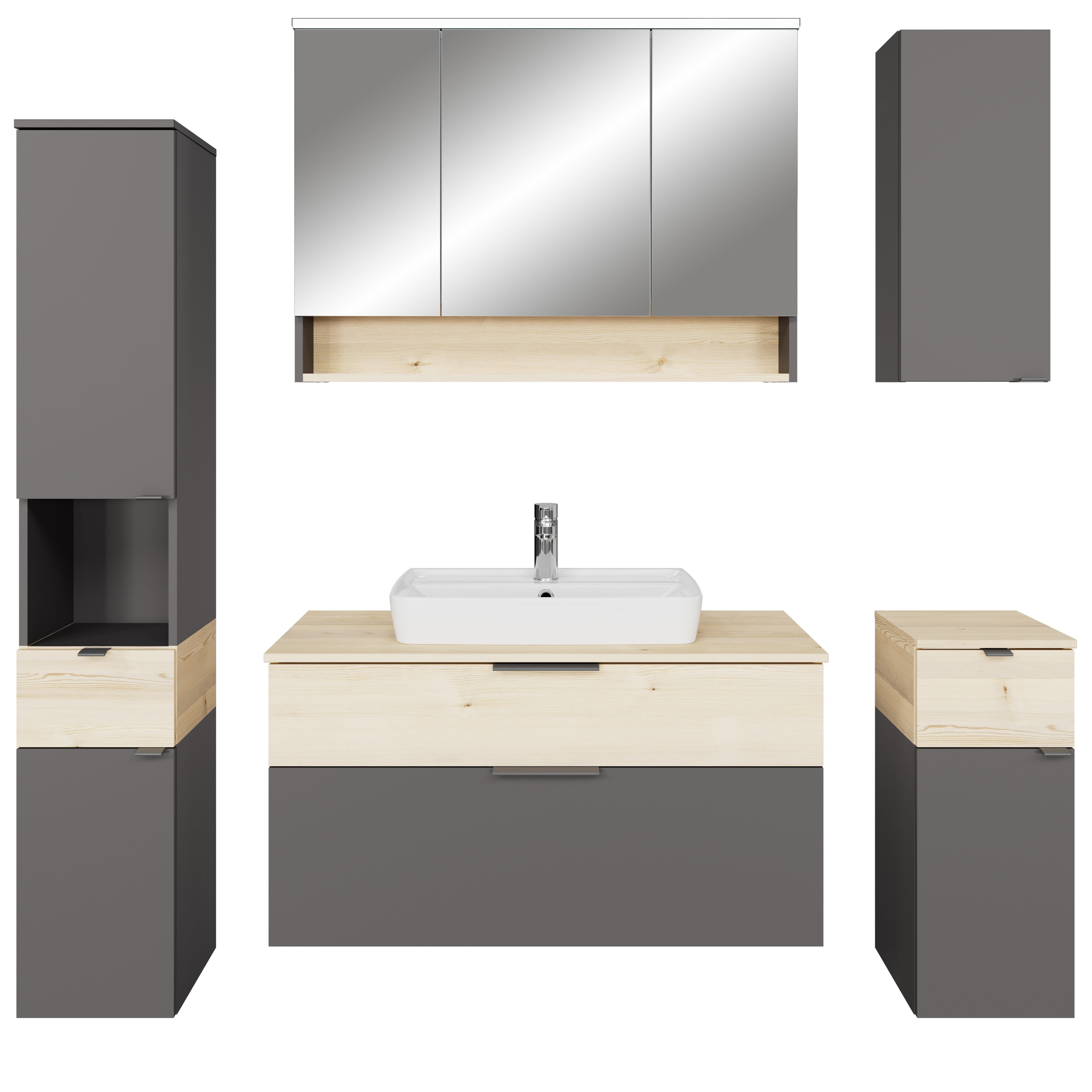 Thumbnail - Saphir Badmöbel-Set "Quickset 394" Komplett-Set, 6 Stk. tlg.