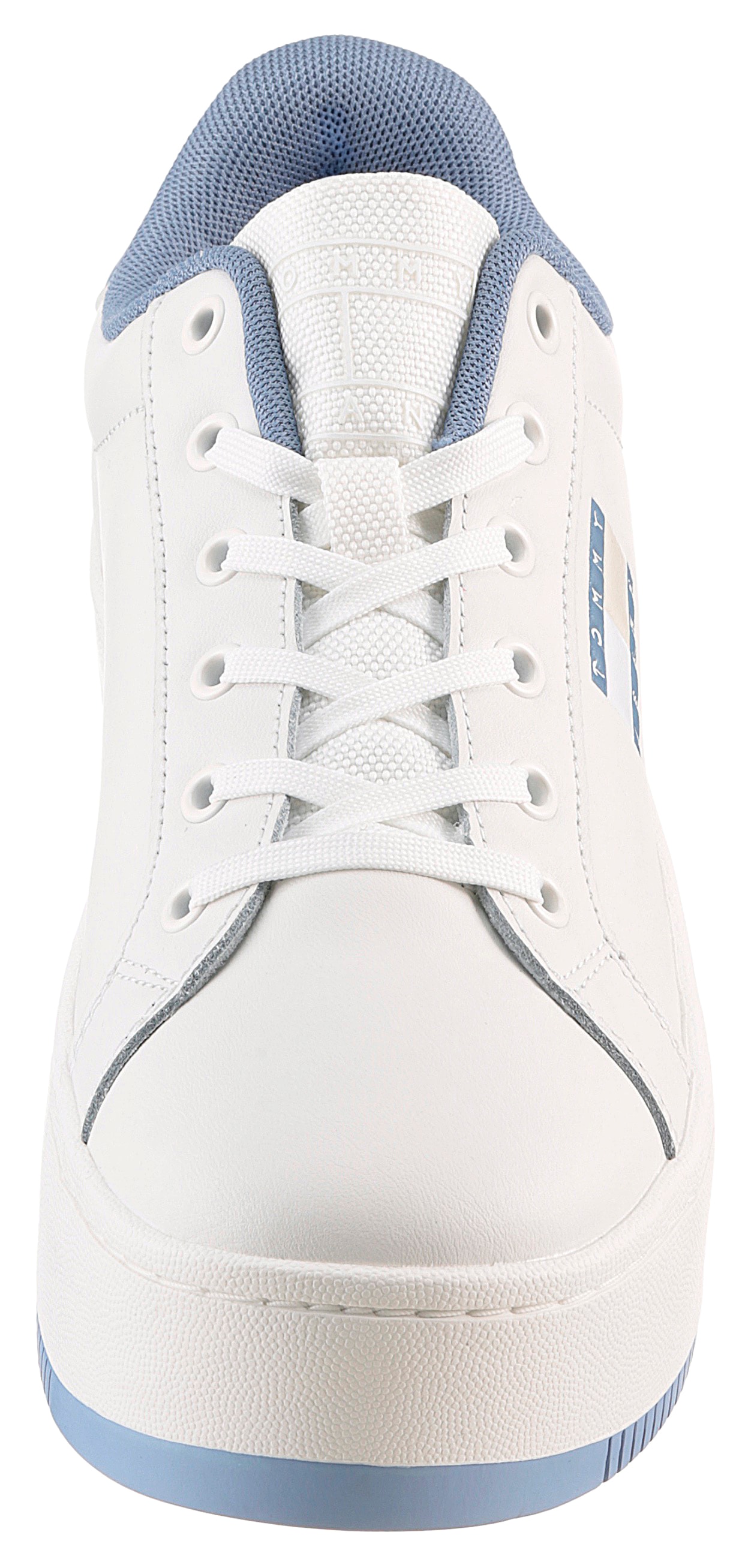 Tommy Jeans Plateausneaker »TJW FLATFORM ESS«, Freizeitschuh, Halbschuh, Schnürschuh mit gepolstertem Schaftrand