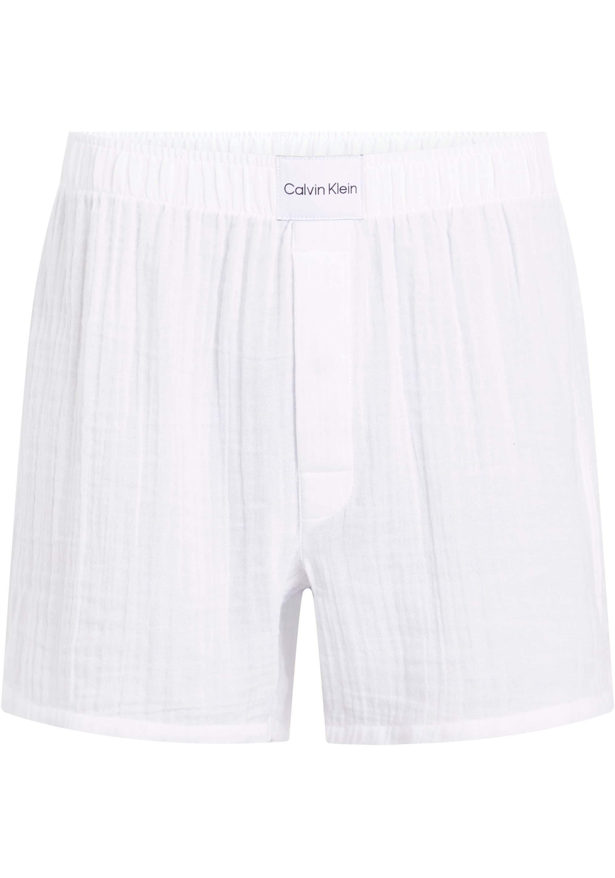 Calvin Klein Underwear Schlafshorts »BOXER SLIM«, mit Markenlabel auf dem Bund