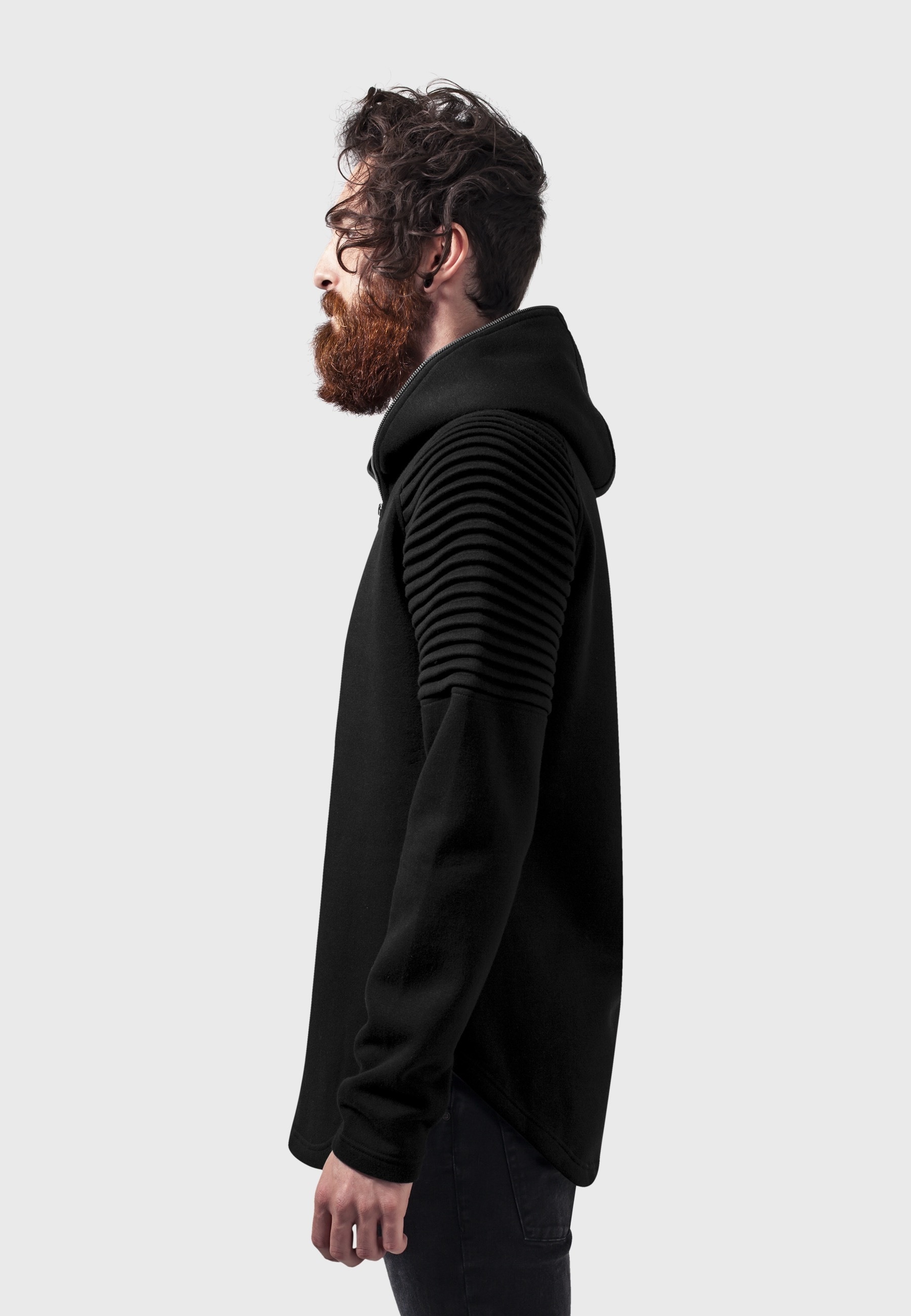 URBAN CLASSICS Hoodie »Urban Classics Herren Pleat Sleeves Terry Hoody«, 1 Stk.
