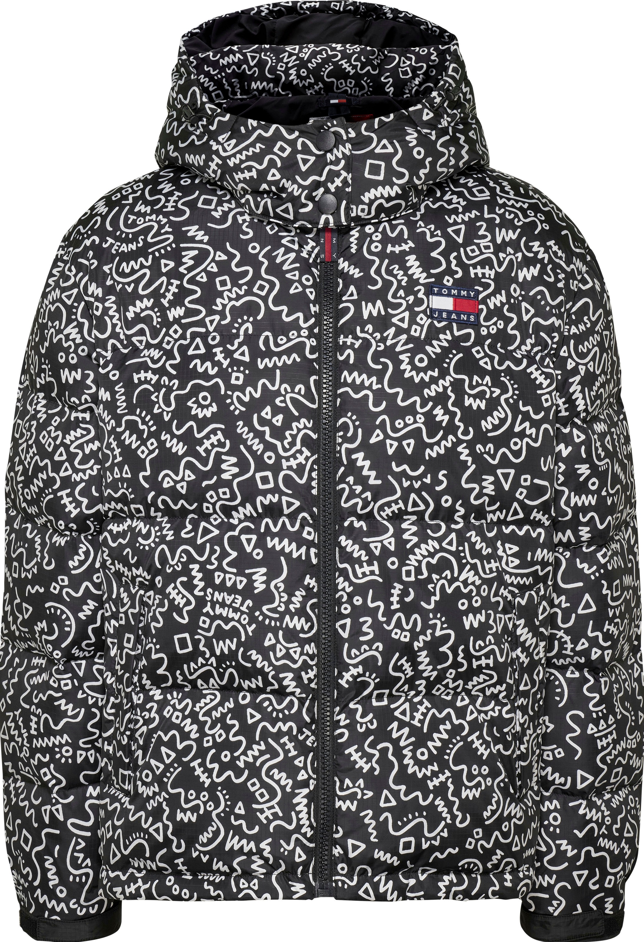 Tommy Jeans Steppjacke »TJW AOP ALASKA PUFFER«, mit Kapuze, mit Allover Print & Tommy... kaufen
