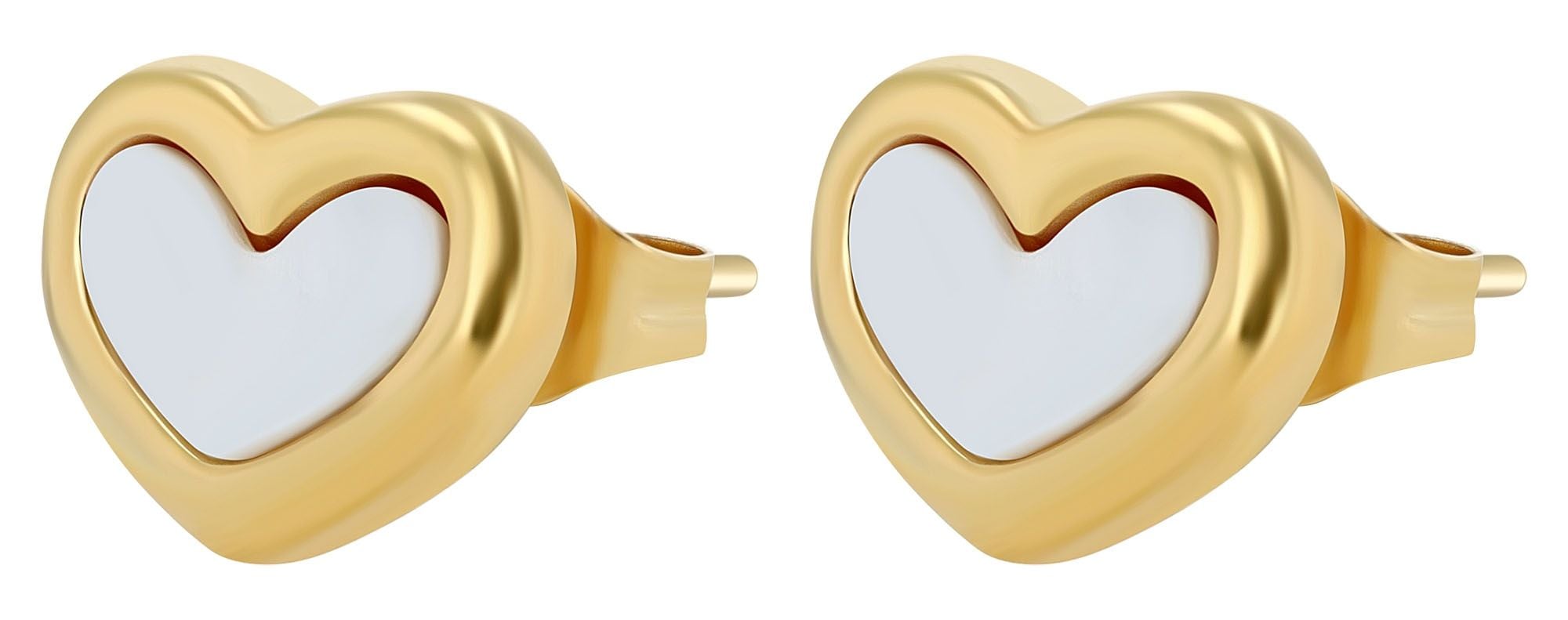 Adelia´s Paar Ohrhänger "Damen Ohrringe – Ohrstecker Herz aus Edelstahl mit günstig online kaufen