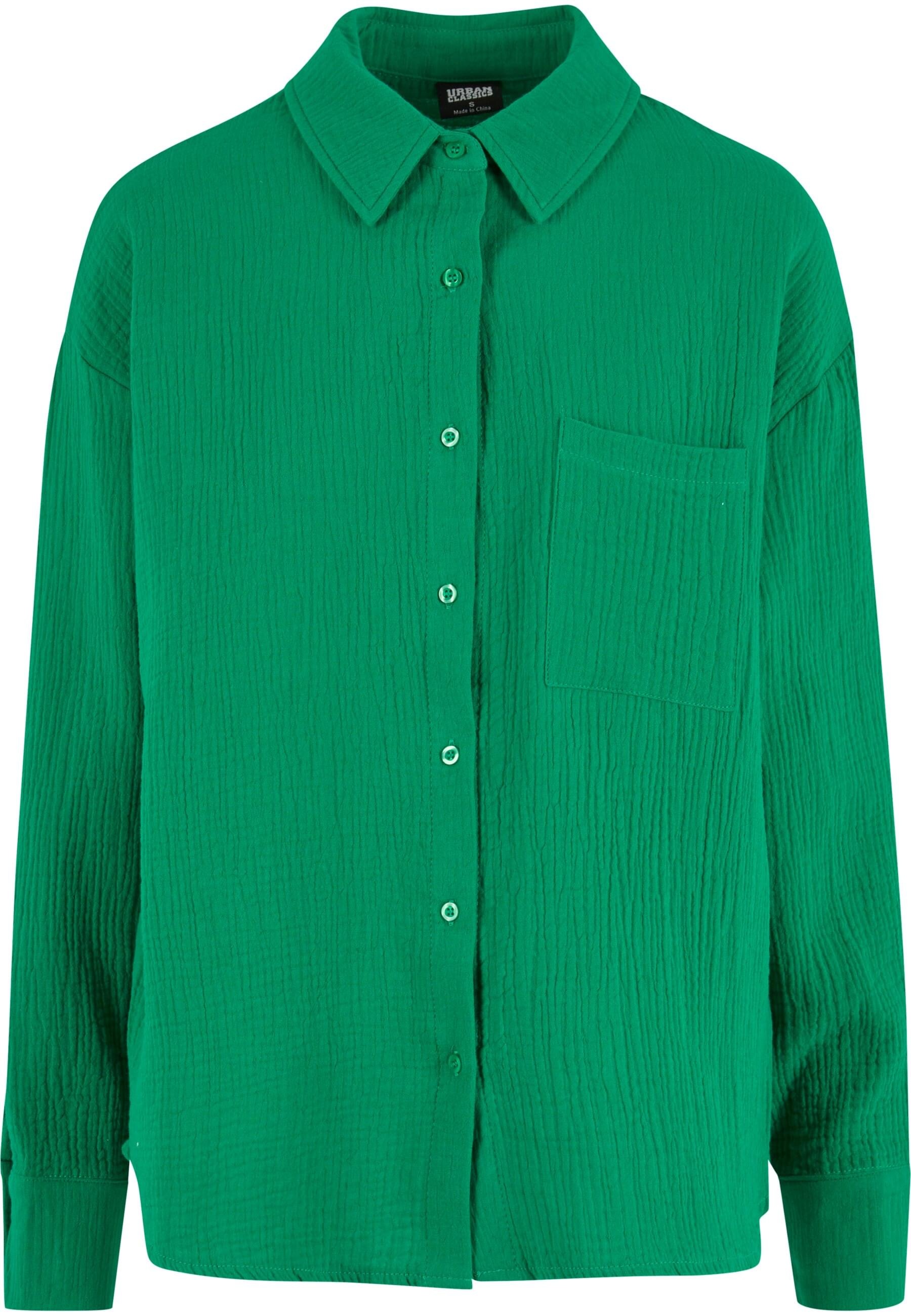 URBAN CLASSICS Klassische Bluse "Urban Classics Ladies Oversized Musselin B günstig online kaufen