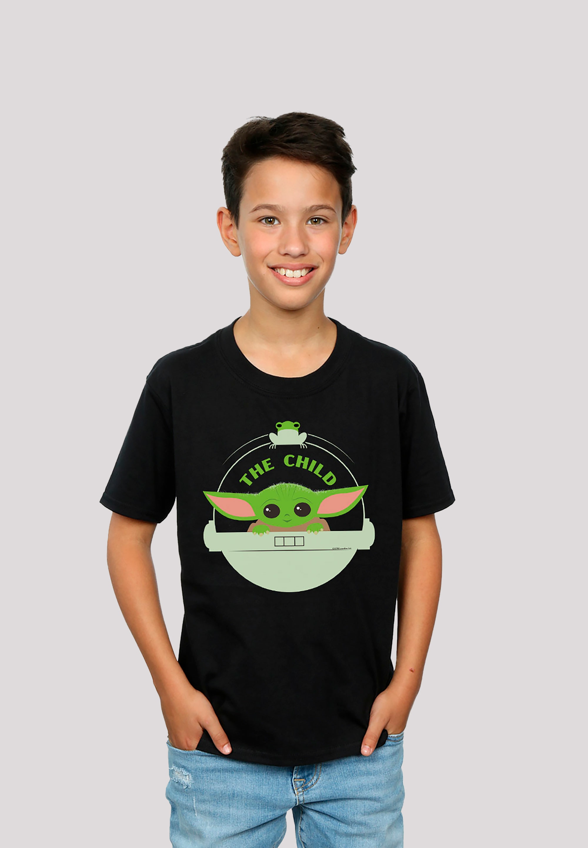 Baby F4NT4STIC The Yoda«, online Wars bestellen T-Shirt »Star BAUR | Print Mandalorian