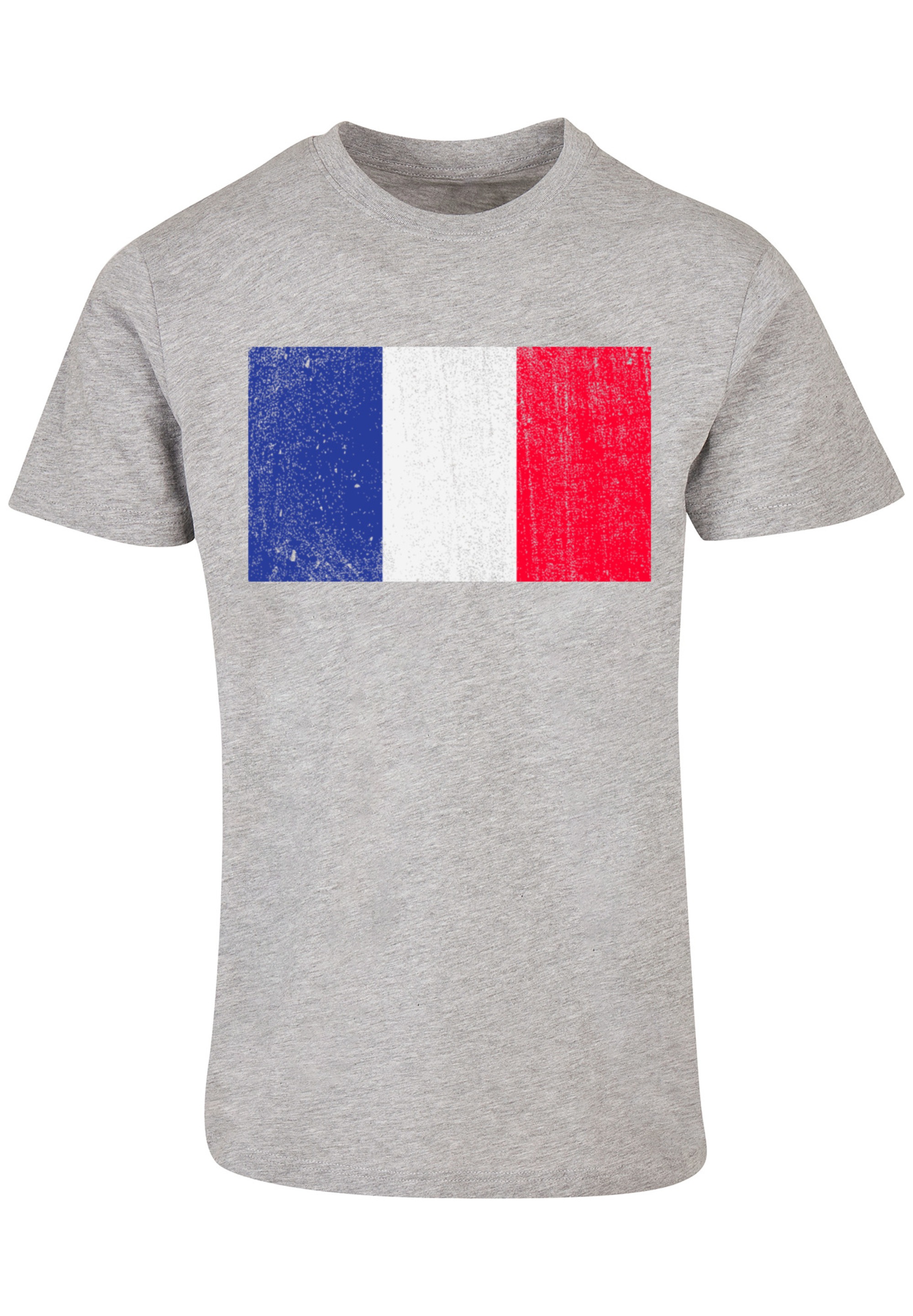 F4NT4STIC T-Shirt »Frankreich Flagge France distressed«, Print