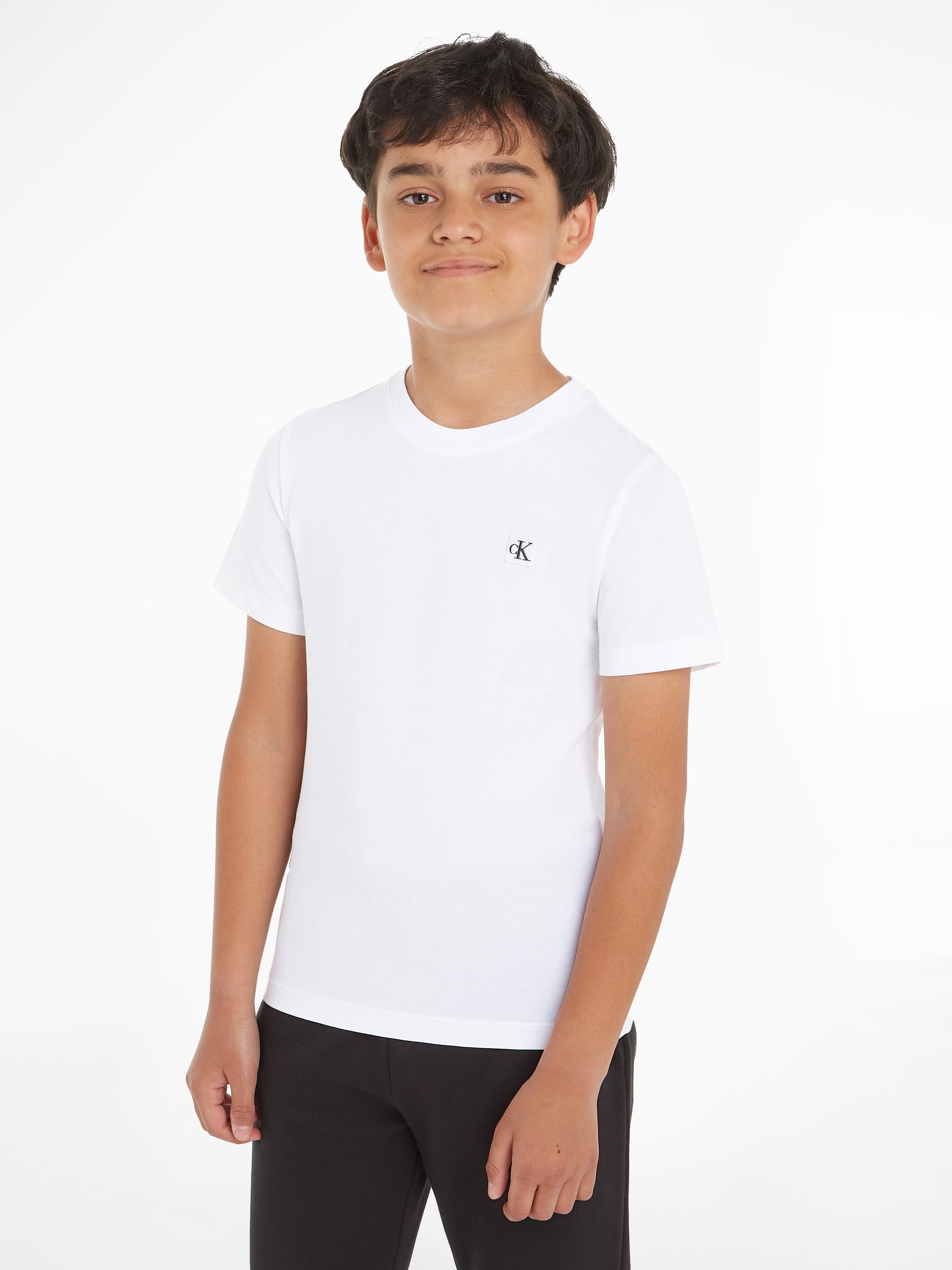 Calvin Klein Jeans T-Shirt "MONOGRAM MINI BADGE T-SHIRT" für Kinder bis 16 Jahre