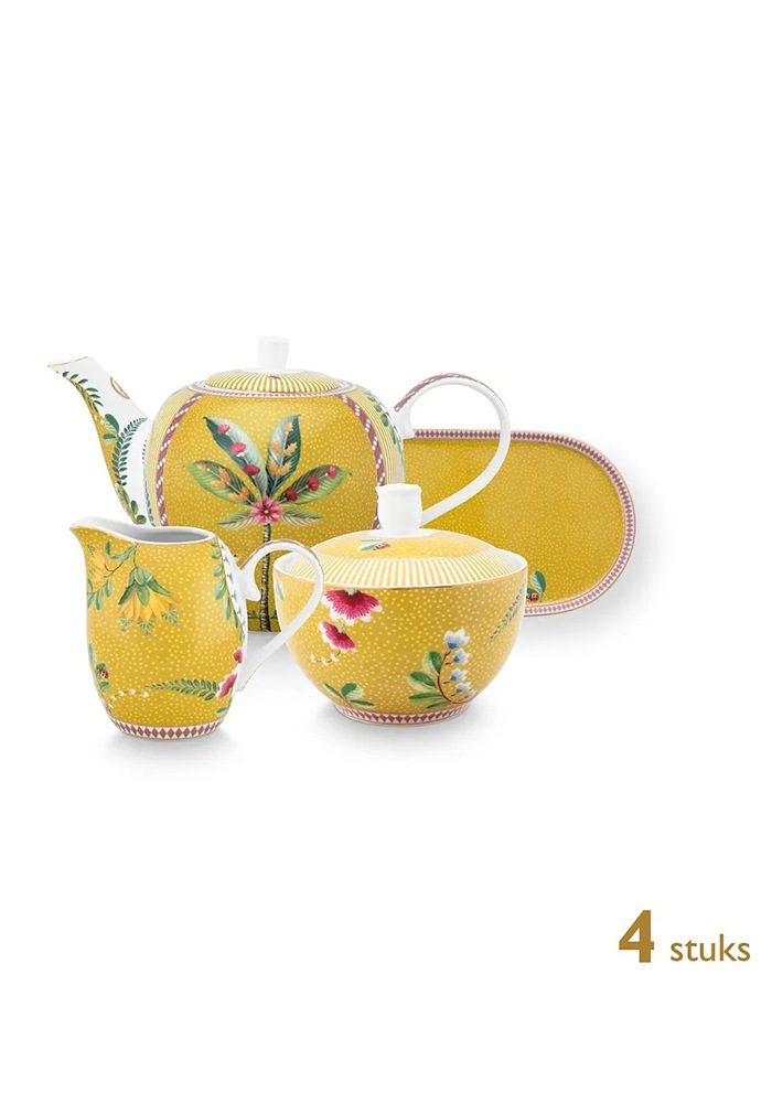 PiP Studio Teeservice »Tee-Set La Majorelle«, (Set, 4 tlg.), La Majorelle Kollektion, 4-teiliges Set
