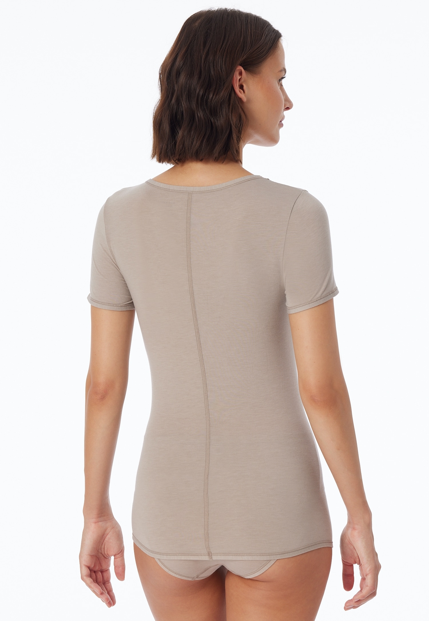 Schiesser Kurzarmshirt »Personal Fit«, Rundhalsausschnitt, Single Jersey, ohne störende Seitennähte