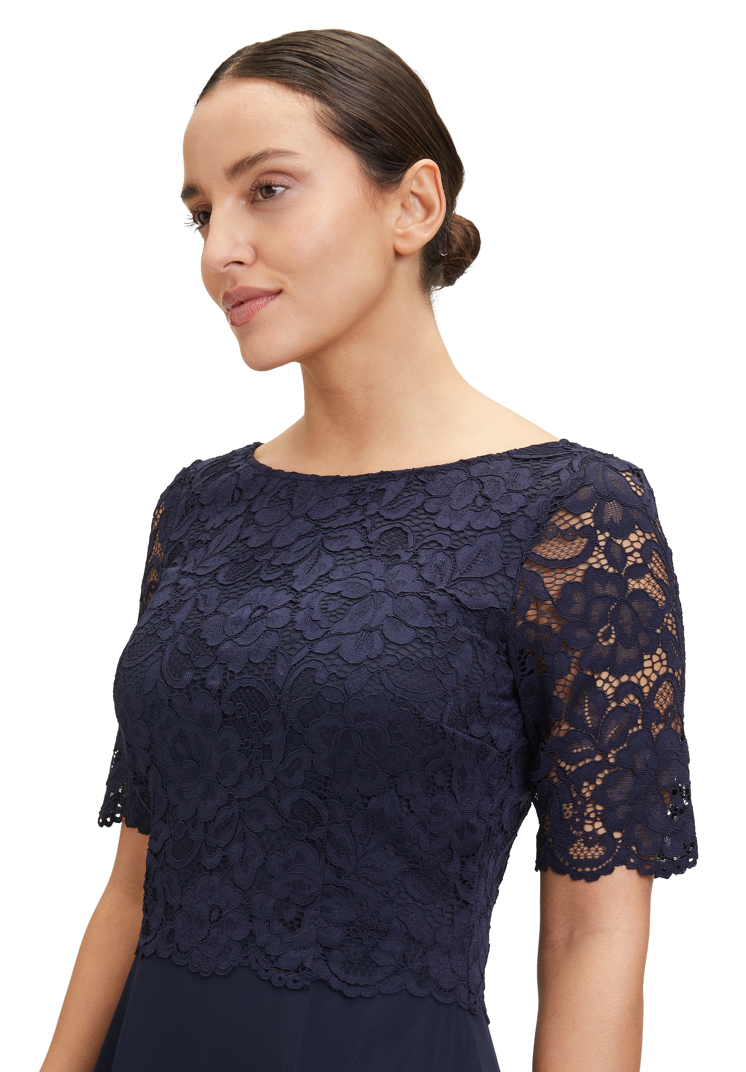 Vera Mont Cocktailkleid »Damen mit Spitze« Ohne Tasche Spitze