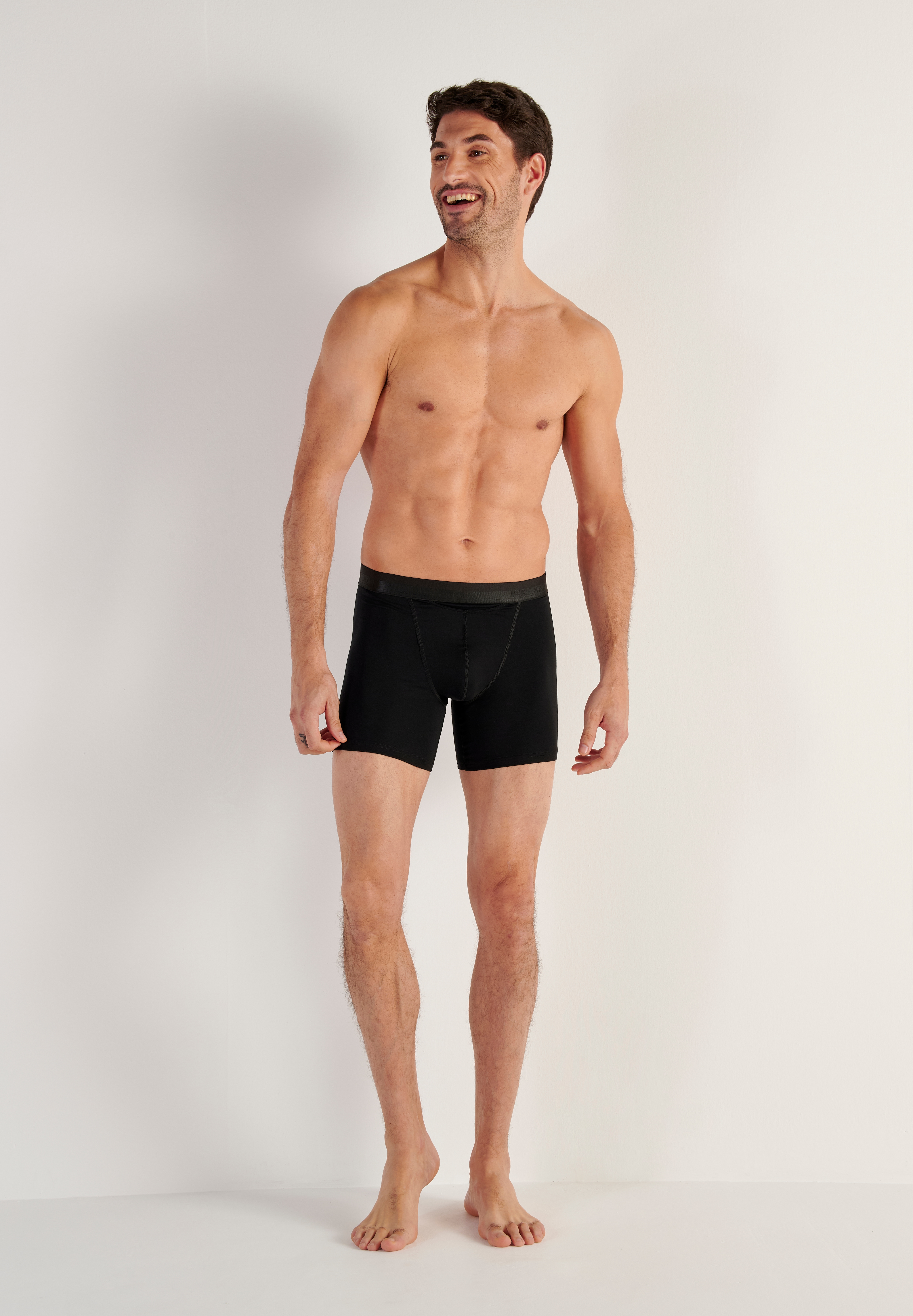 Hom Langer Boxer "HO1" ultraweich, Cotton-Mix, elastisch, längeres Bein