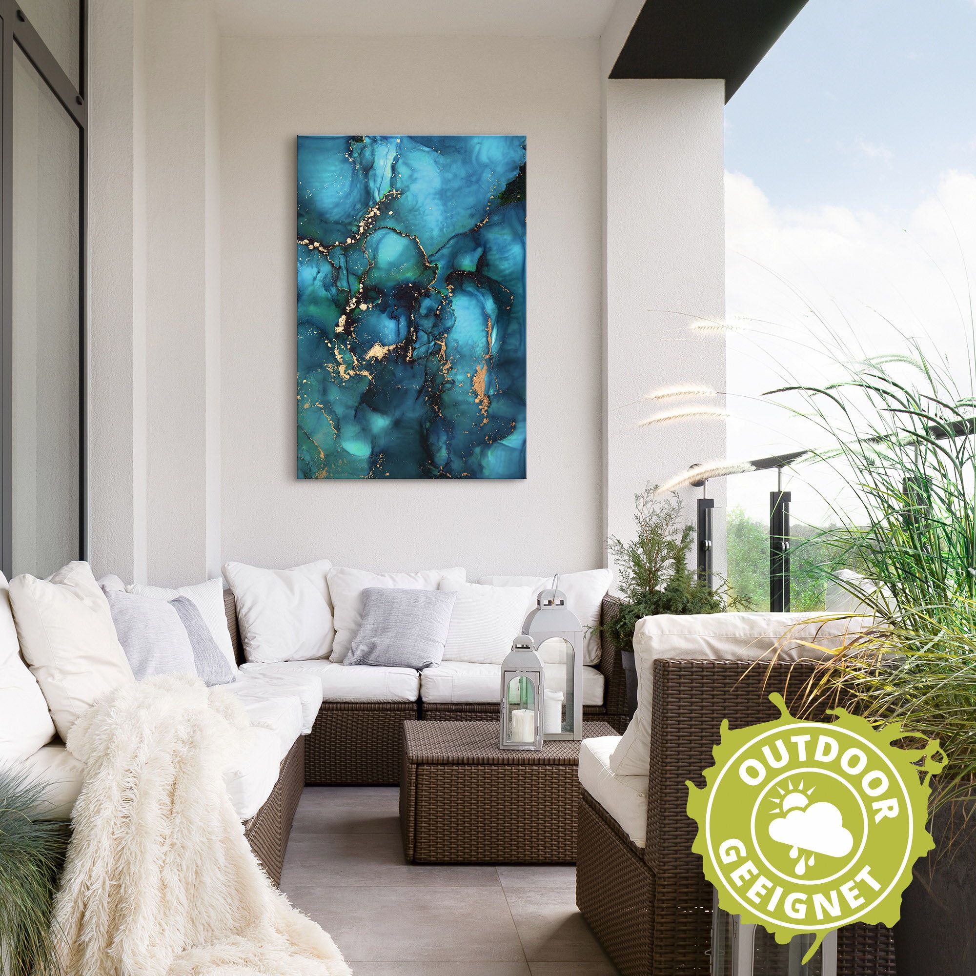 Artland Wandbild »Lagune«, Muster, (1 St.), als Alubild, Outdoorbild, Leinwandbild, Poster in verschied. Größen