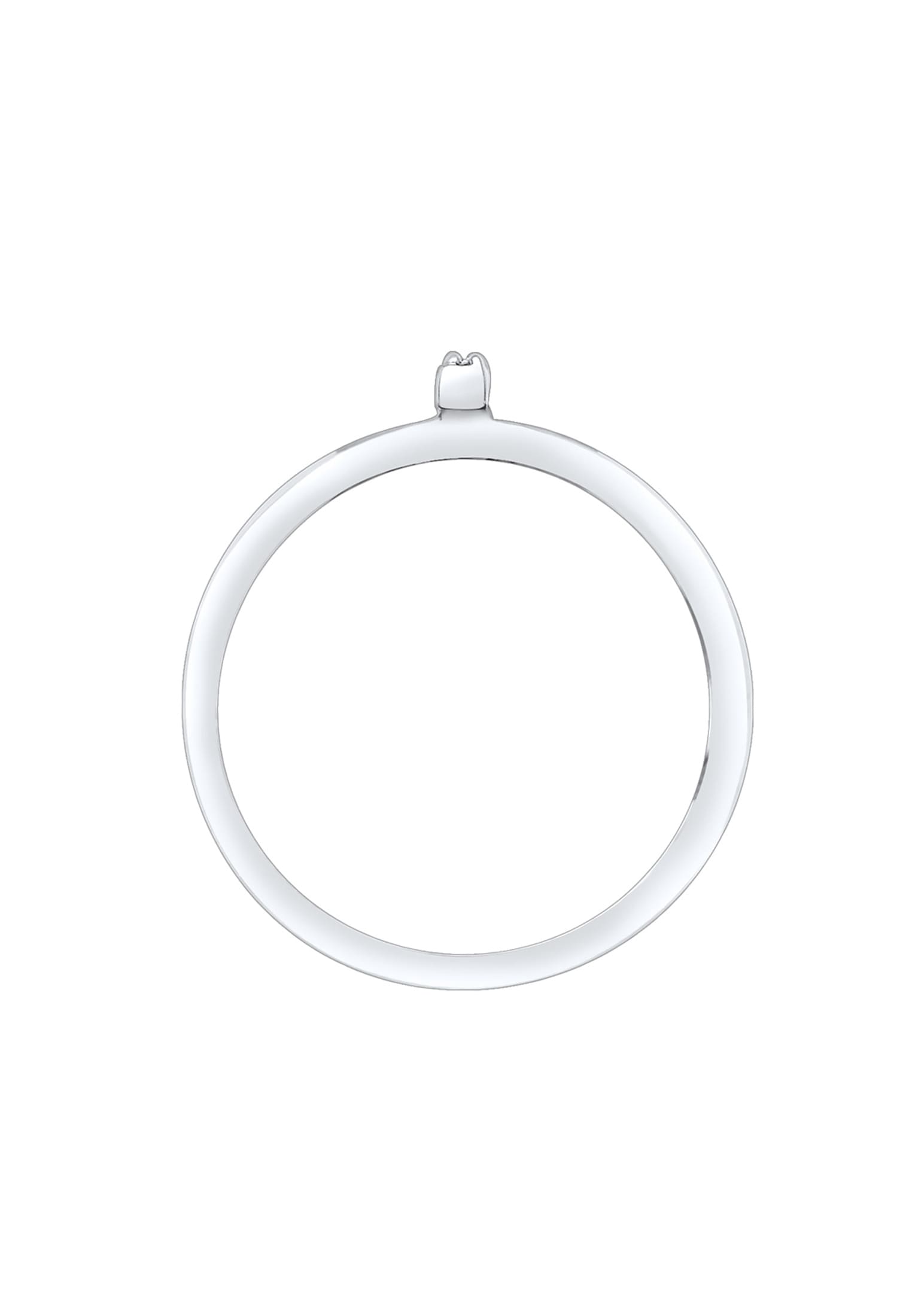 Elli Fingerring »GLas Kristalle Weiß 925 Sterling Silver«