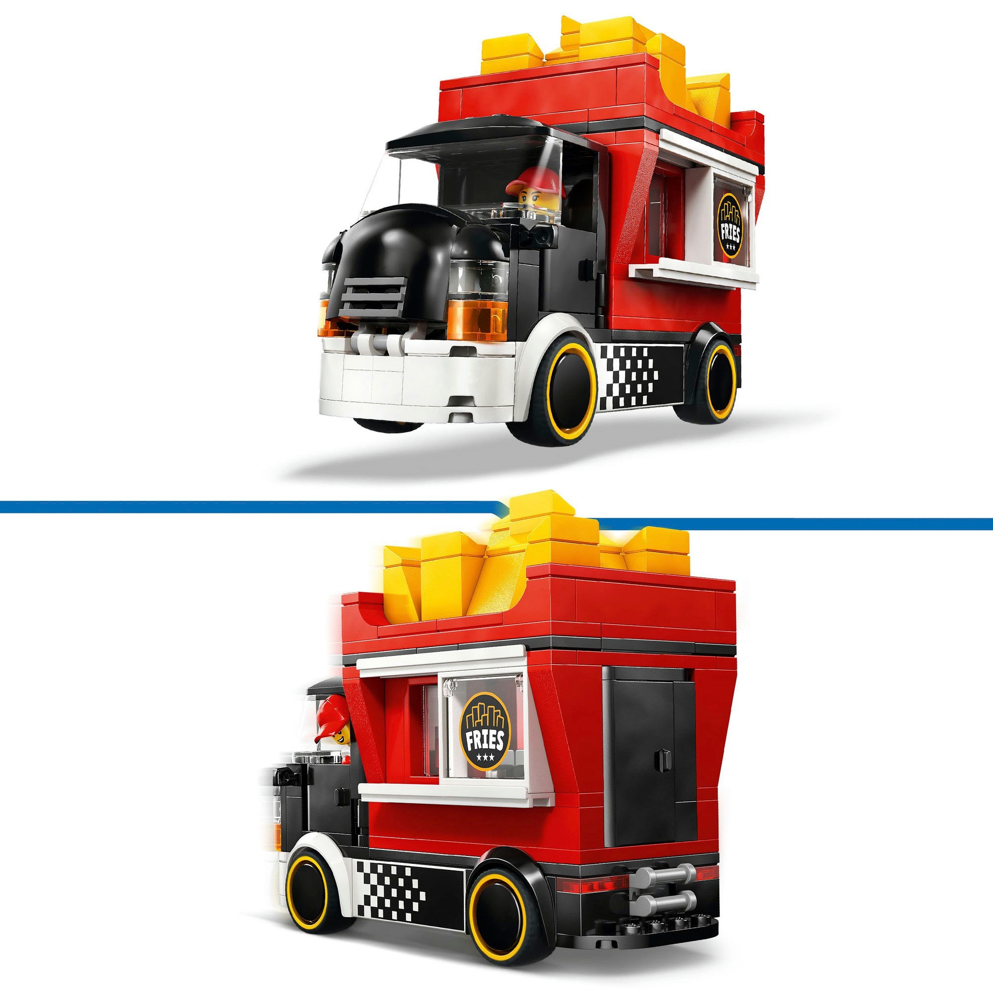 LEGO® Konstruktionsspielsteine »Pommes-Truck (60488), LEGO City« Made in Europe
