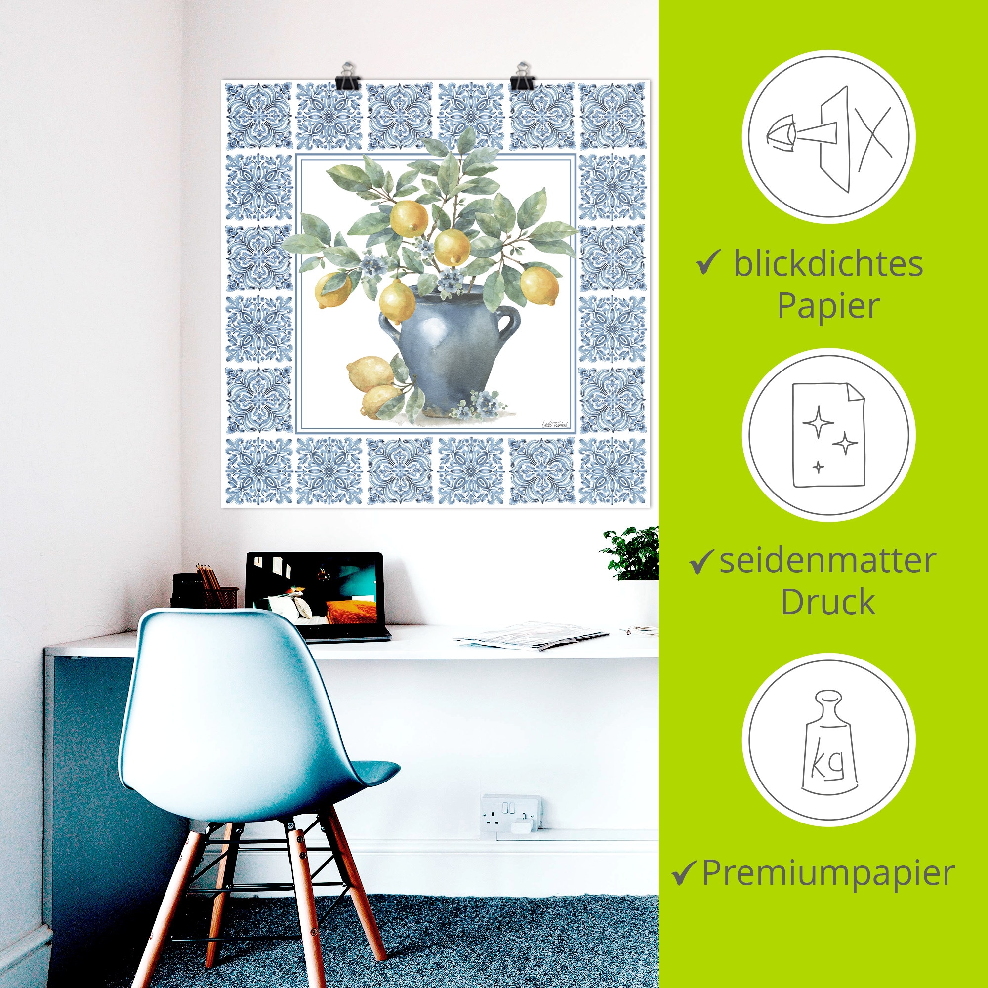 Artland Wandbild »Le Citron VI« Arrangements 1 Stk. tlg. als Alubild, Leinwandbild, Poster, Wandaufkleber in verschied. Größen