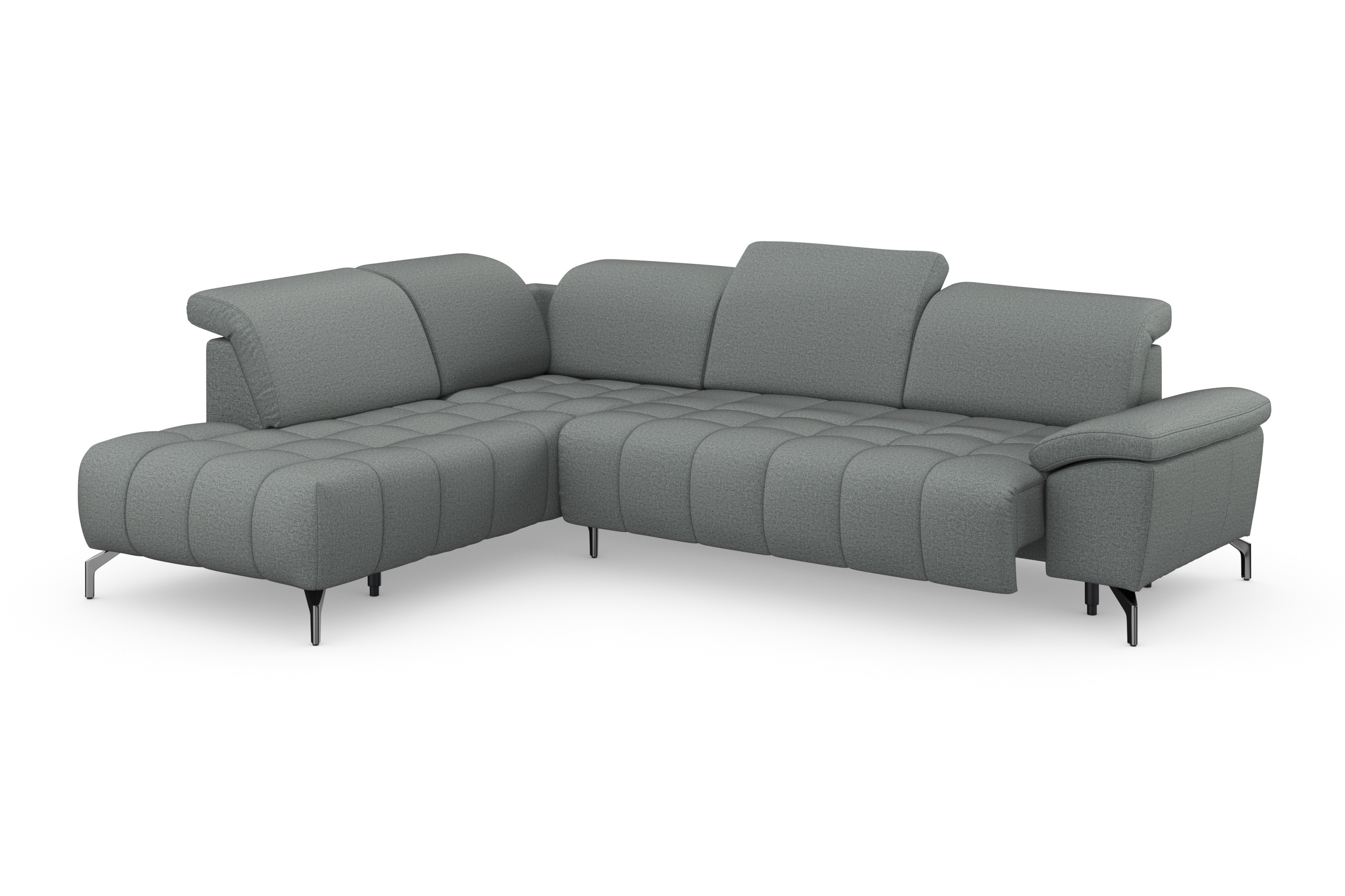 Thumbnail - sit&more Ecksofa "Cool L-Form" wahlweise mit Kopfteilverstellung und Vorziehsitz motorisch