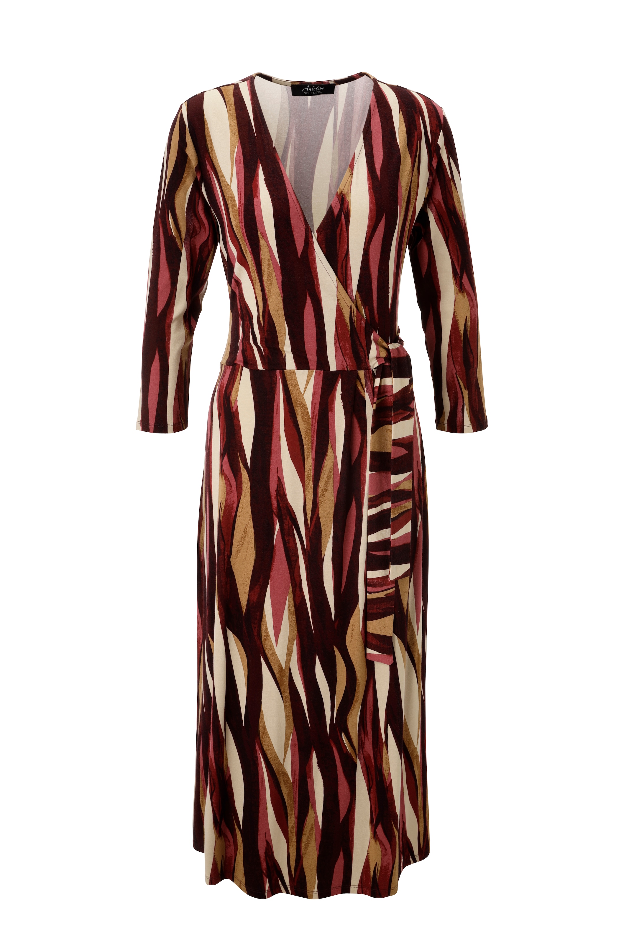 Aniston SELECTED Jerseykleid, in femininer Wickel-Optik - NEUE KOLLEKTION