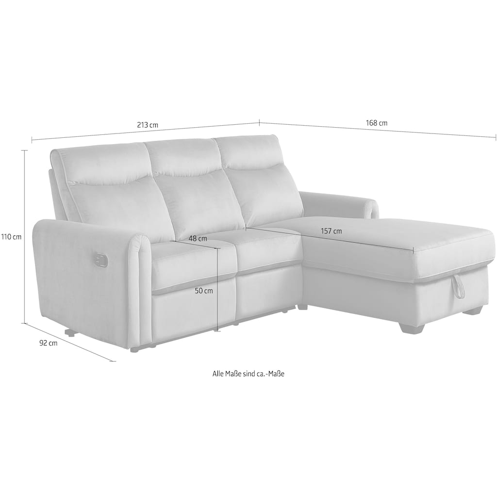 ATLANTIC home collection Ecksofa