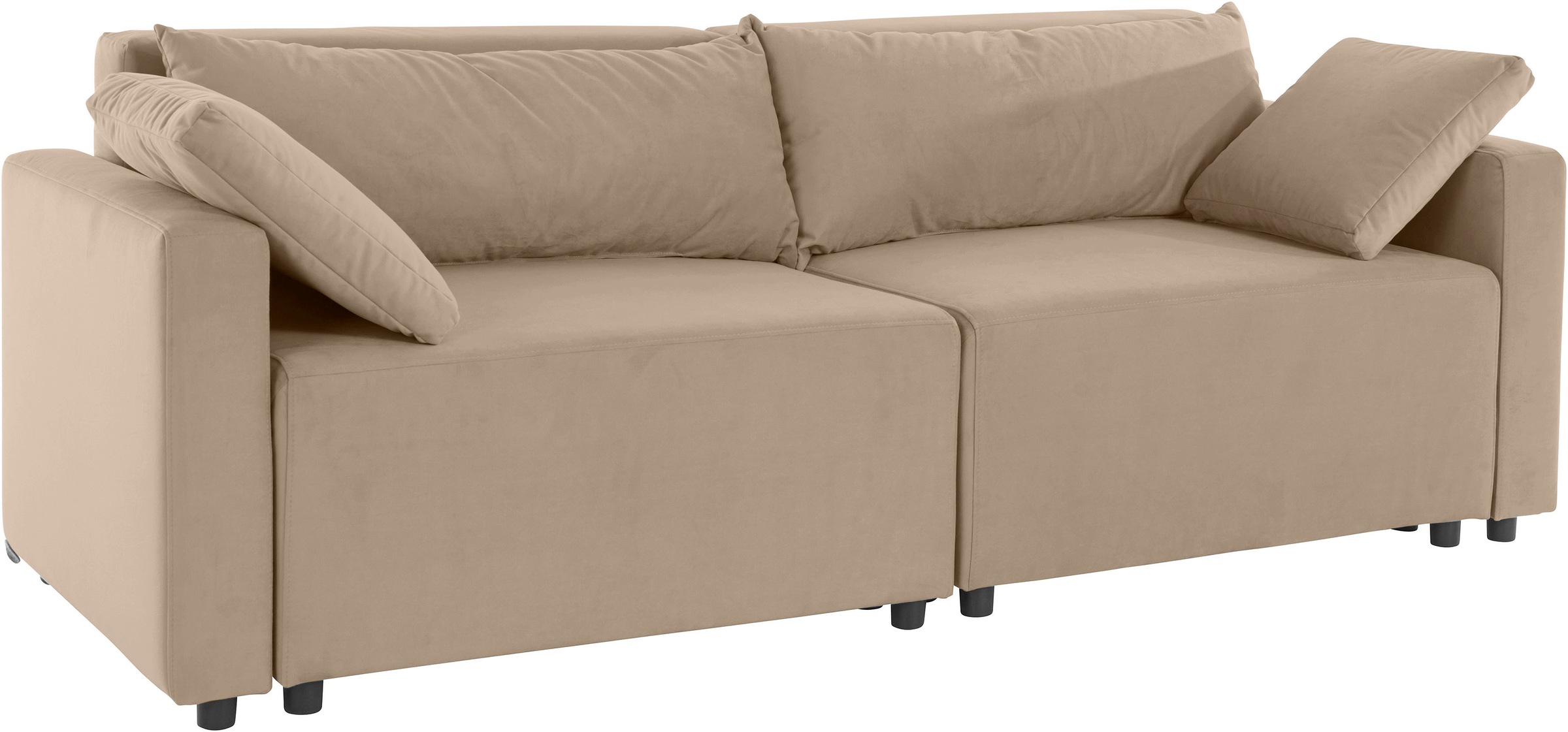 Thumbnail - Home affaire 2-Sitzer "Marva 2tlg." beide Elemente ausziehbar für Bettfunktion, mit Bettkasten