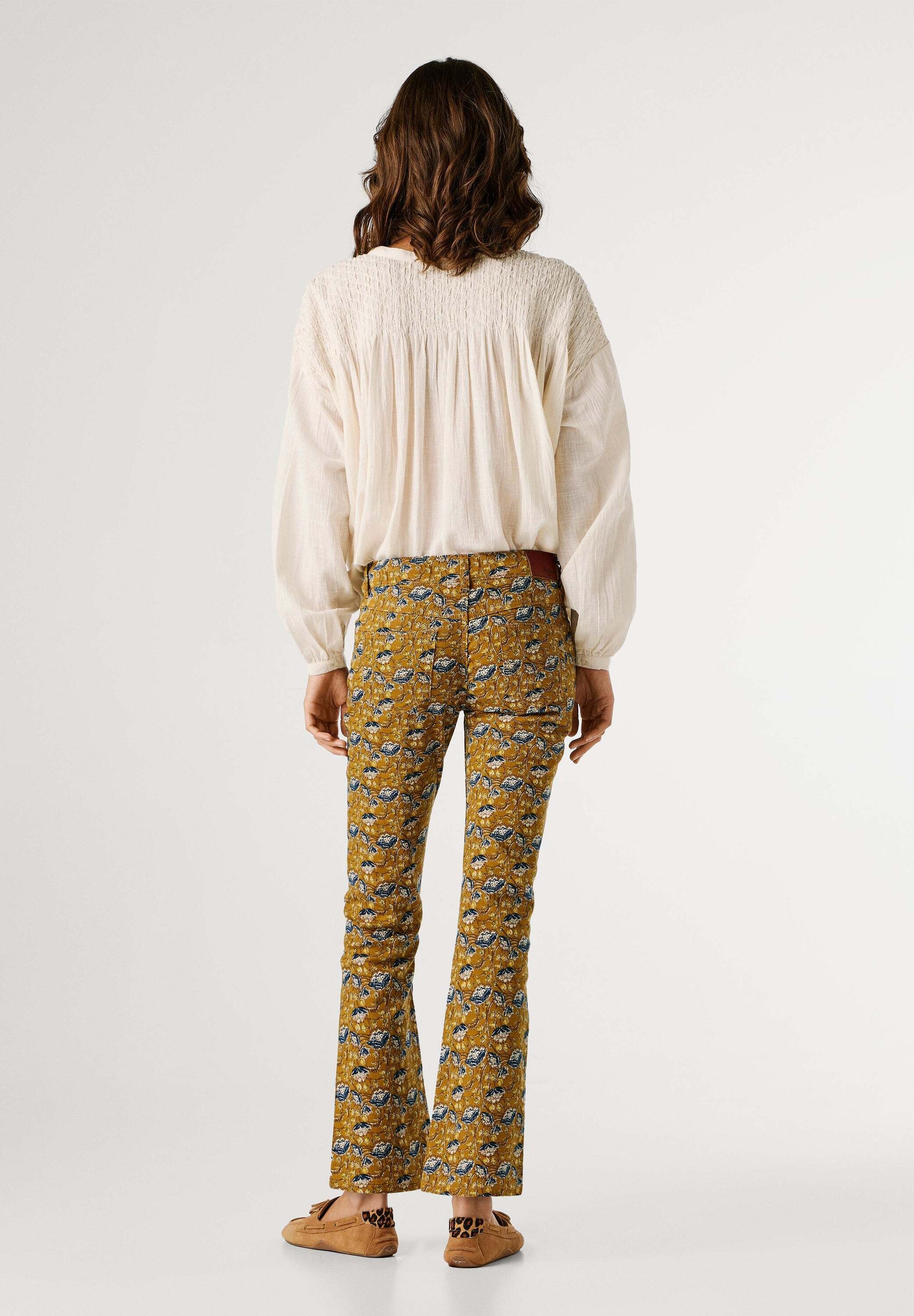 Pepe Jeans Funktionshose »trousers MID WAIST KICK FLARE FREDJA«