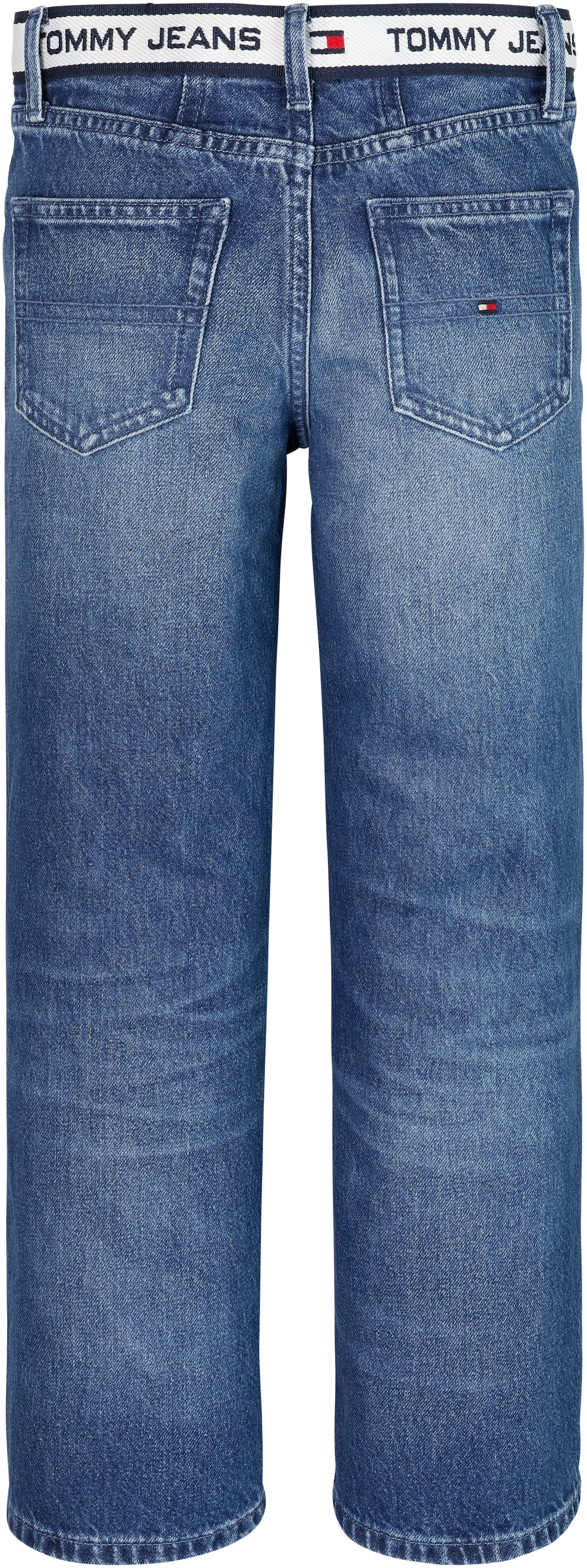 Tommy Hilfiger Girlfriend-Jeans »GIRLFRIEND MiniMe,mit MONOTYPE BAUR Gürtelimitat Labelfarben | in TAPE«, Kinder Junior Kids