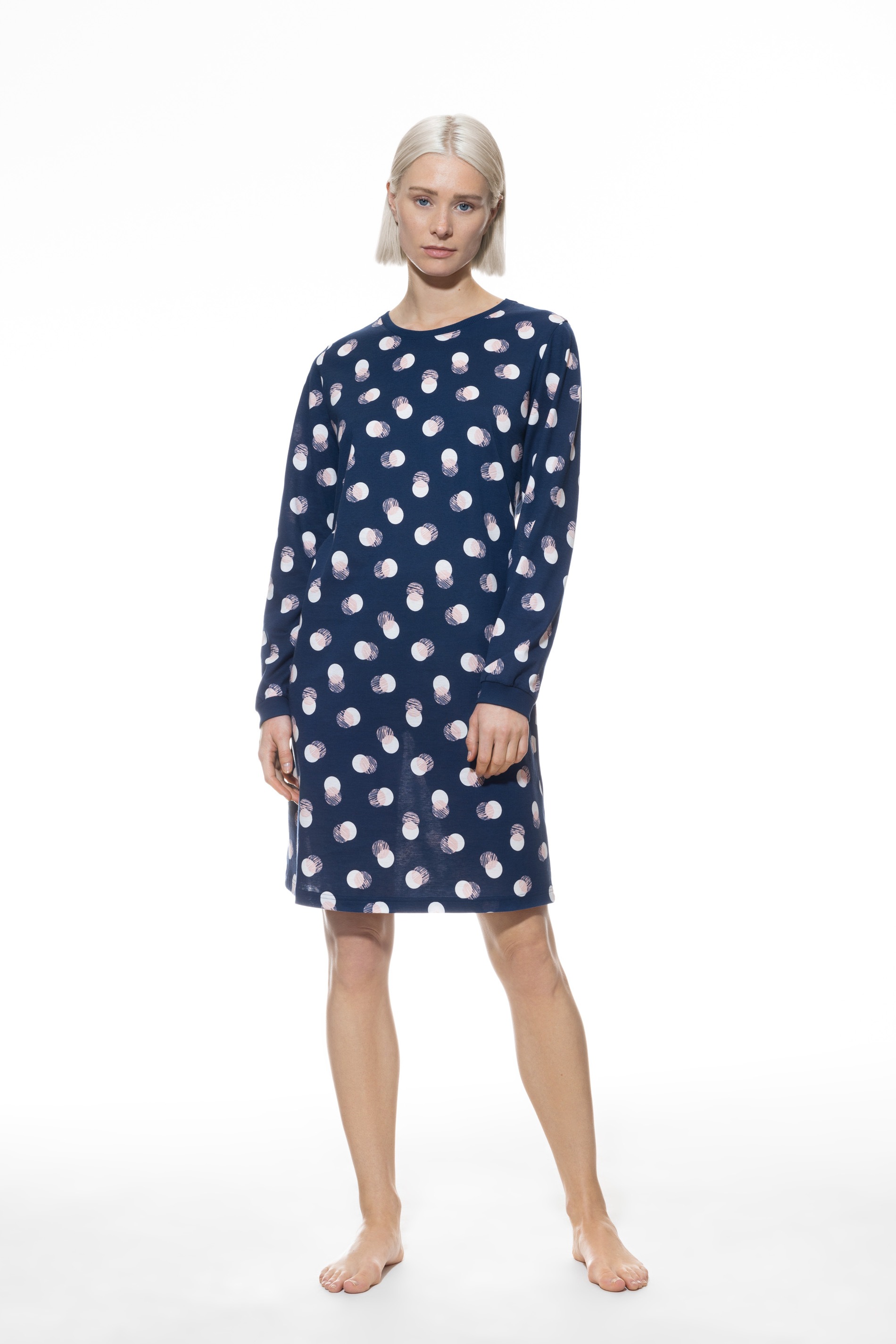 Mey Nachthemd "Scribbled Dots" Ohne Taschen mit Allover-Punkte-Print günstig online kaufen