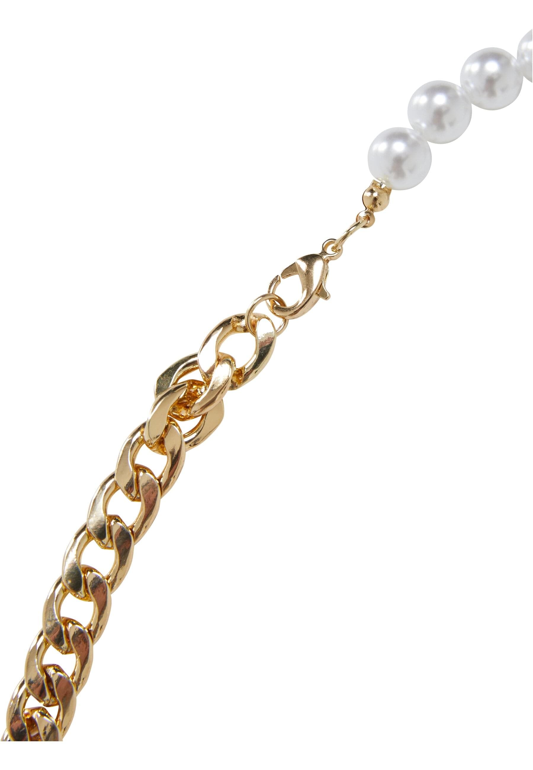 URBAN CLASSICS Schnürsenkel »Urban Classics Unisex Half Pearl Exchangable Necklace 2-Pack«