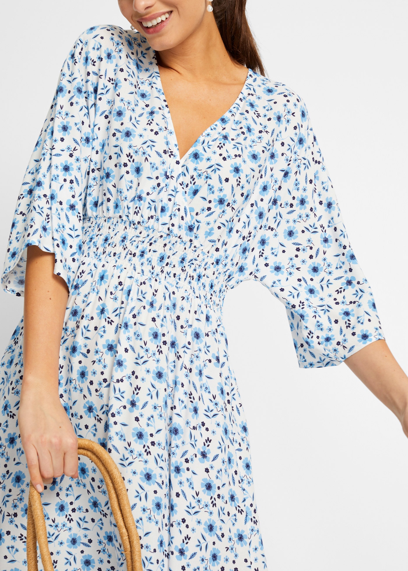 bonprix Maxikleid »Maxikleid aus reiner Viskose« Maxikleid aus reiner Viskose