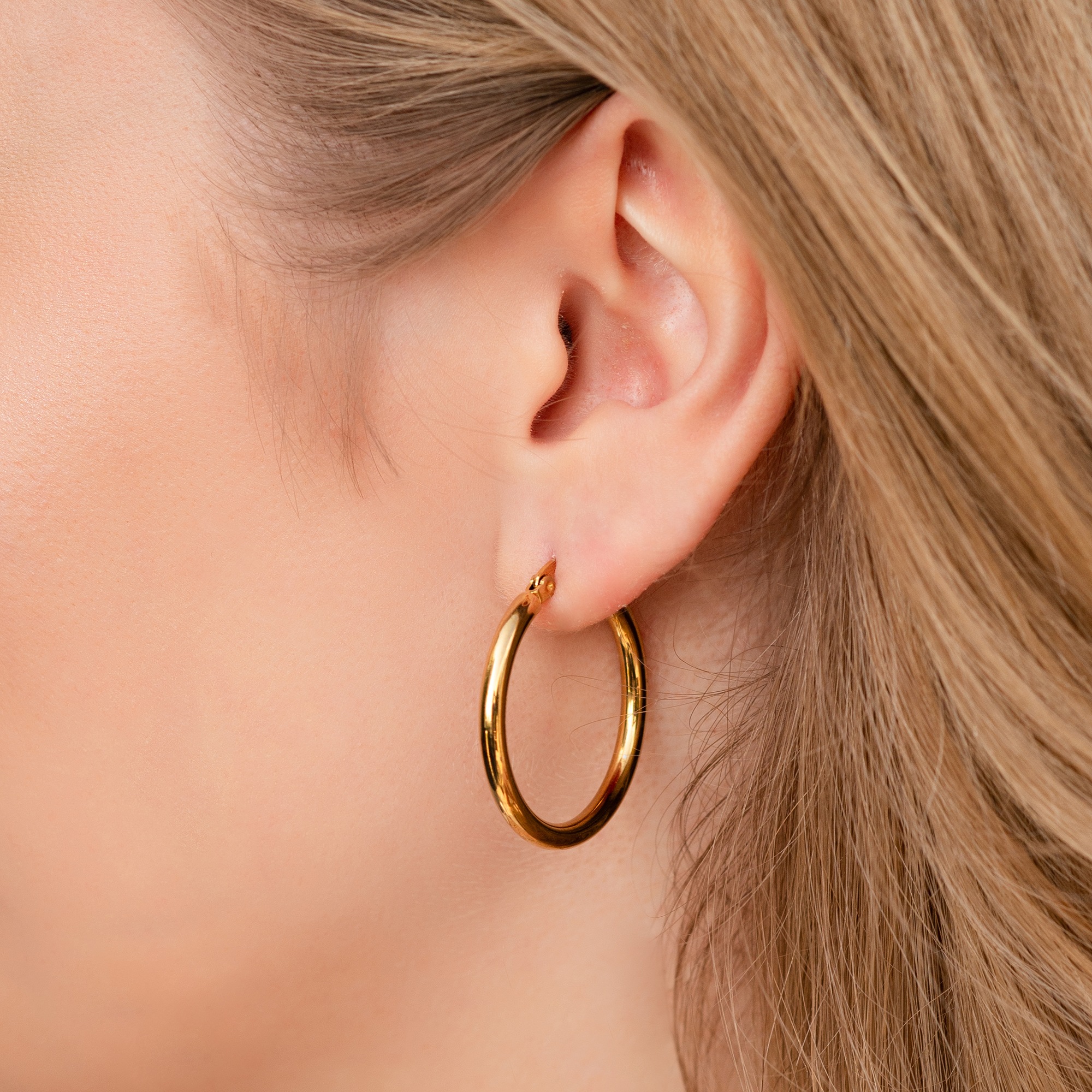 Adelia´s Paar Creolen "Damen Ohrringe – Creole aus Edelstahl" Perfekt als G günstig online kaufen