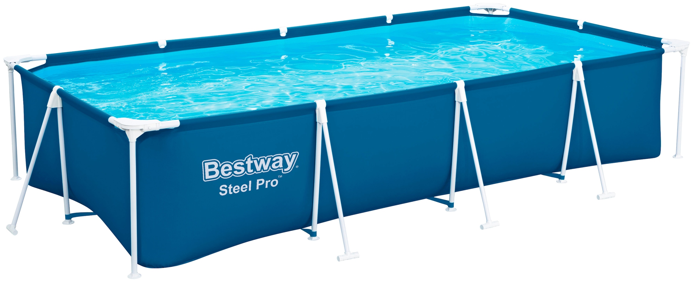 Bestway Framepool »Steel Pro™«, Frame Pool ohne Pumpe 400x211x81 cm, dunkelblau