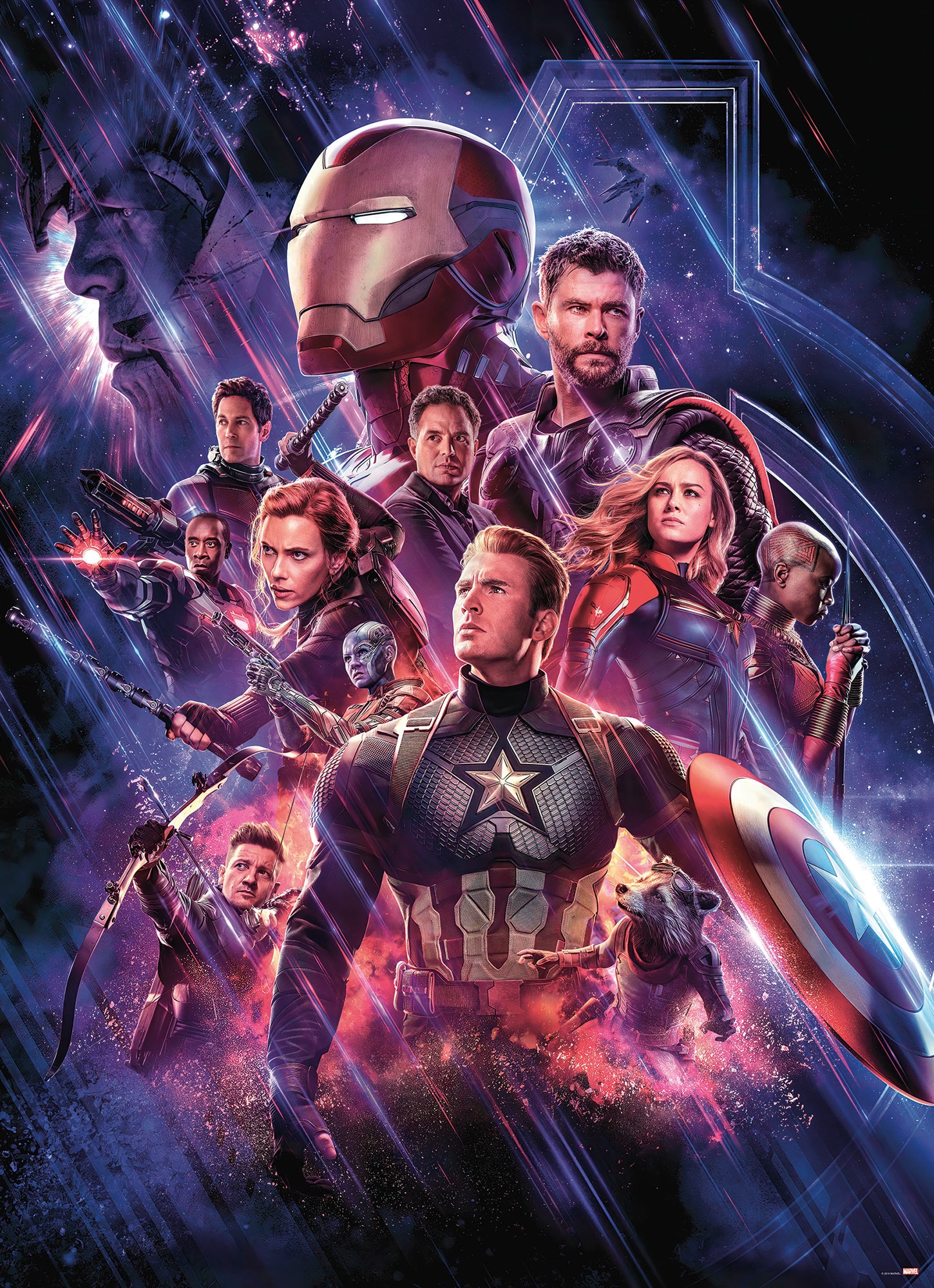 Komar Fototapete "Avengers Endgame Movie Poster", 184x254 cm (Breite x Höhe), inklusive Kleister