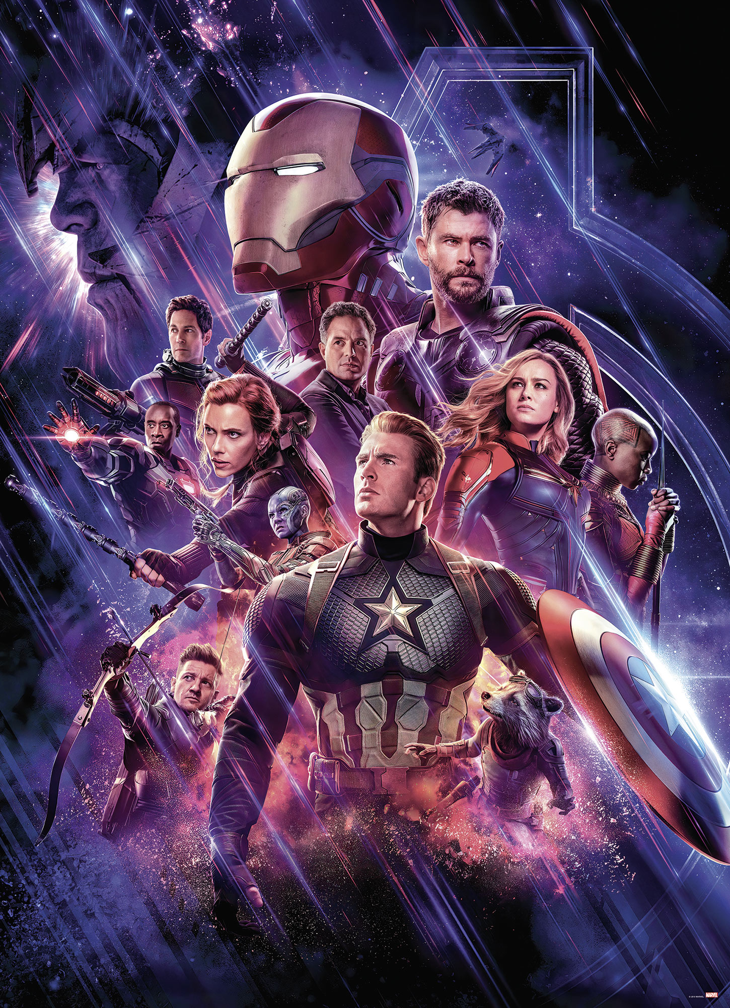 Komar Fototapete "Avengers-Endgame-Movie-Poster - Größe 184 x 254 cm" bedruckt glatt Kinderzimmer