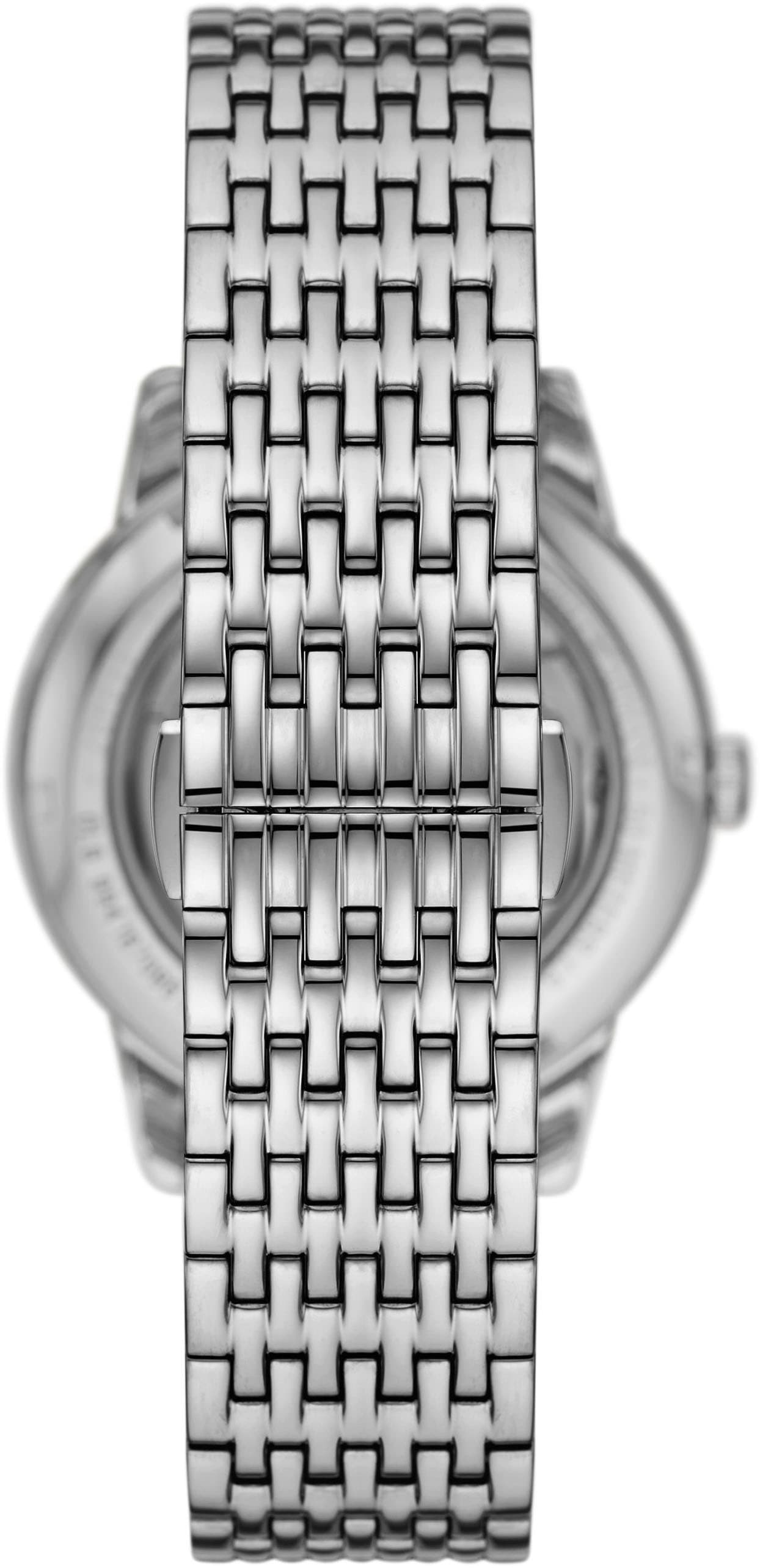 Emporio Armani Automatikuhr, Armbanduhr, Herrenuhr, Damenuhr, Mechanische Uhr, Tag, Edelstahl