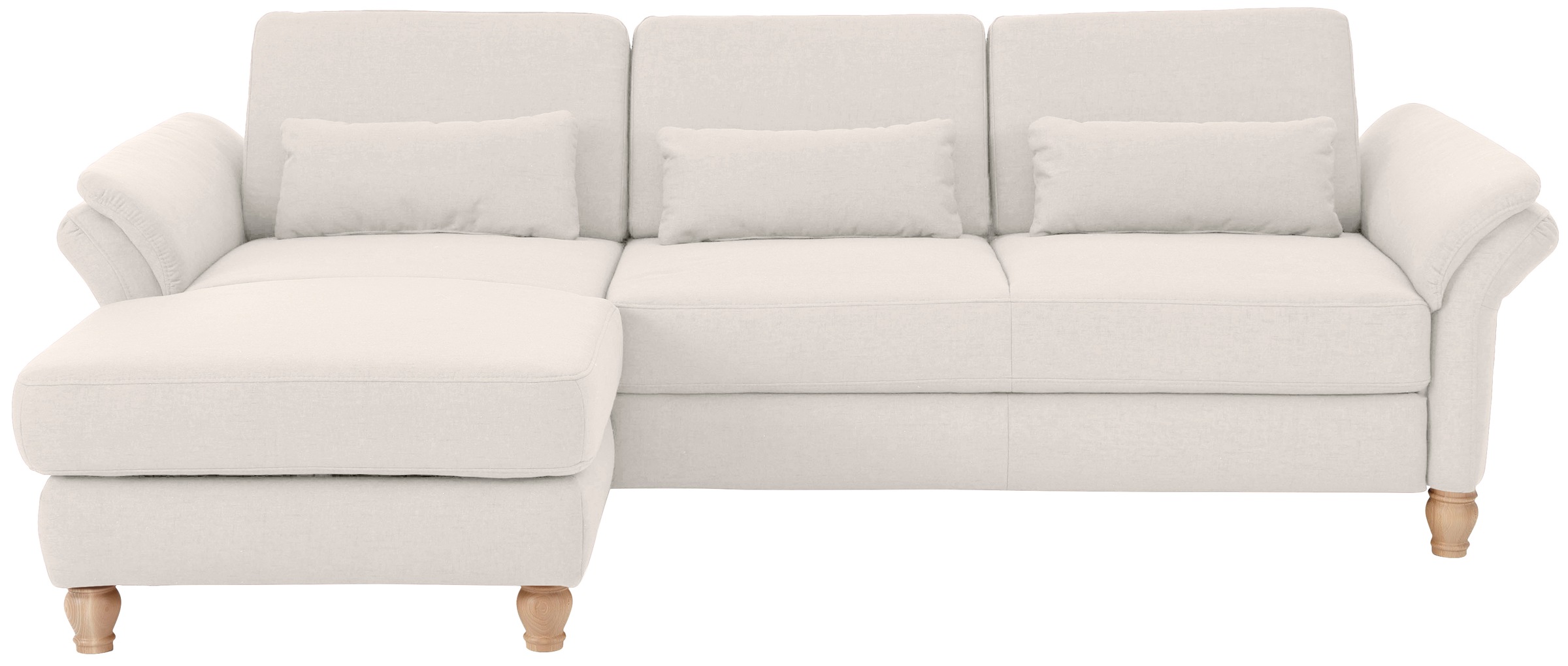 Home affaire Ecksofa »Palace L-Form«, incl. Sitztiefenverstellung, wahlweise mit Bettfunktion und Stauraum
