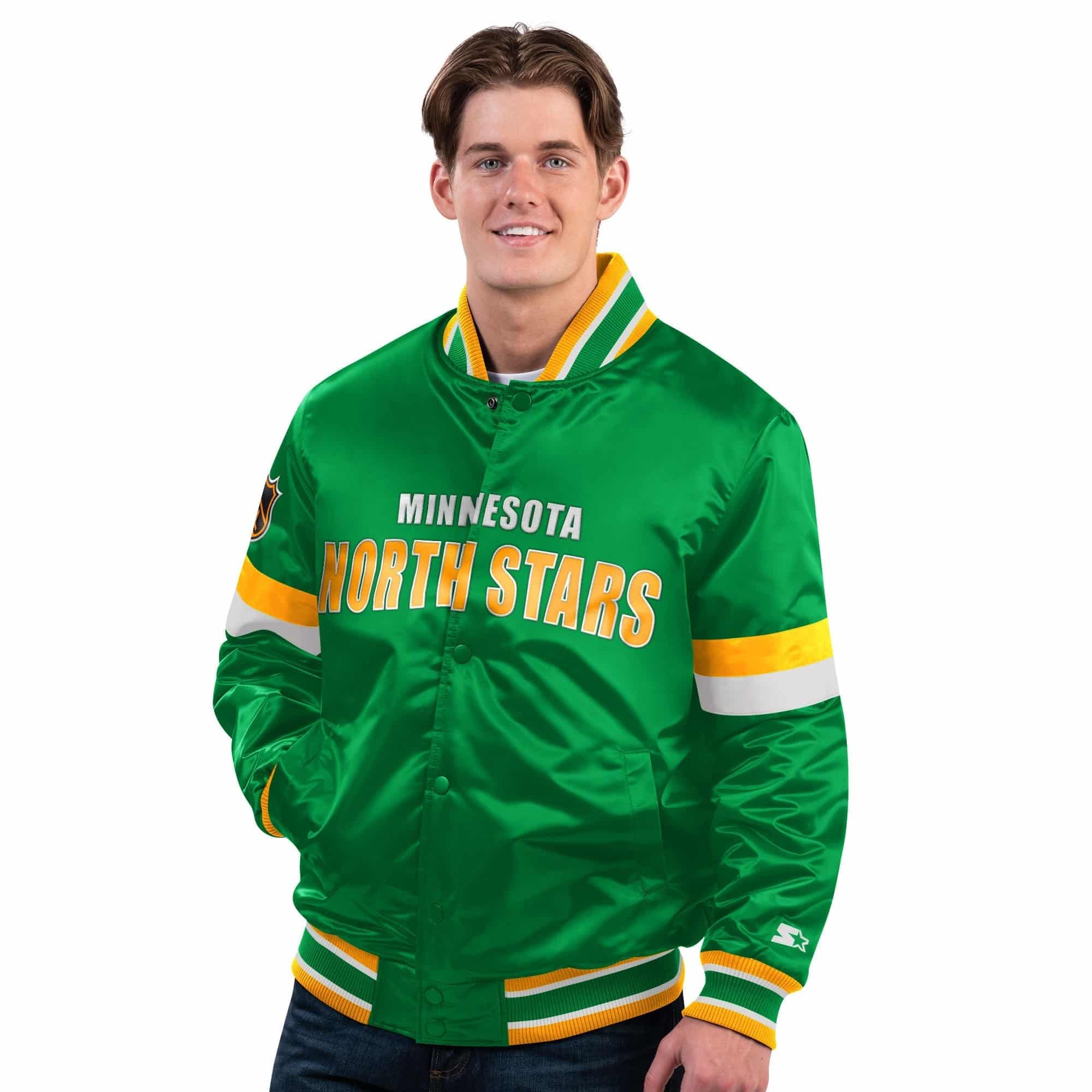 Starter 1100000002199 "Starter Jacke Minnesota Northstars DivePlay Satin Varsity"