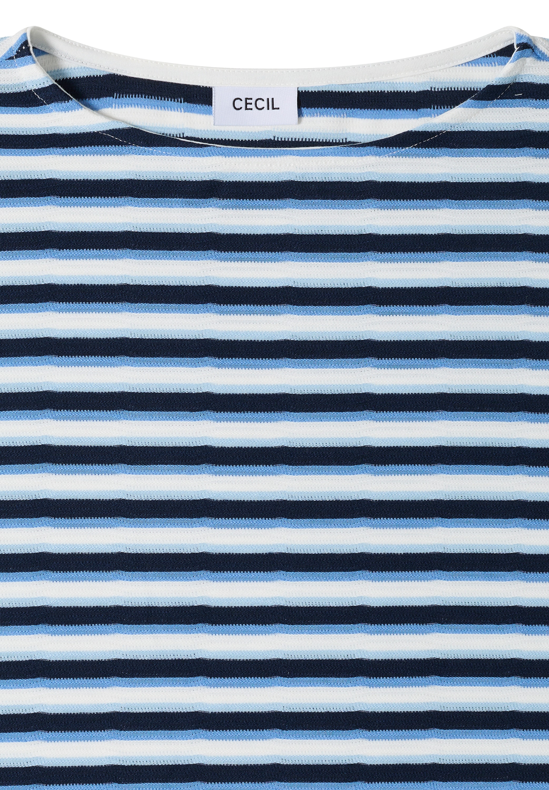 Cecil 3/4-Arm-Shirt mit U-Boot-Ausschnitt