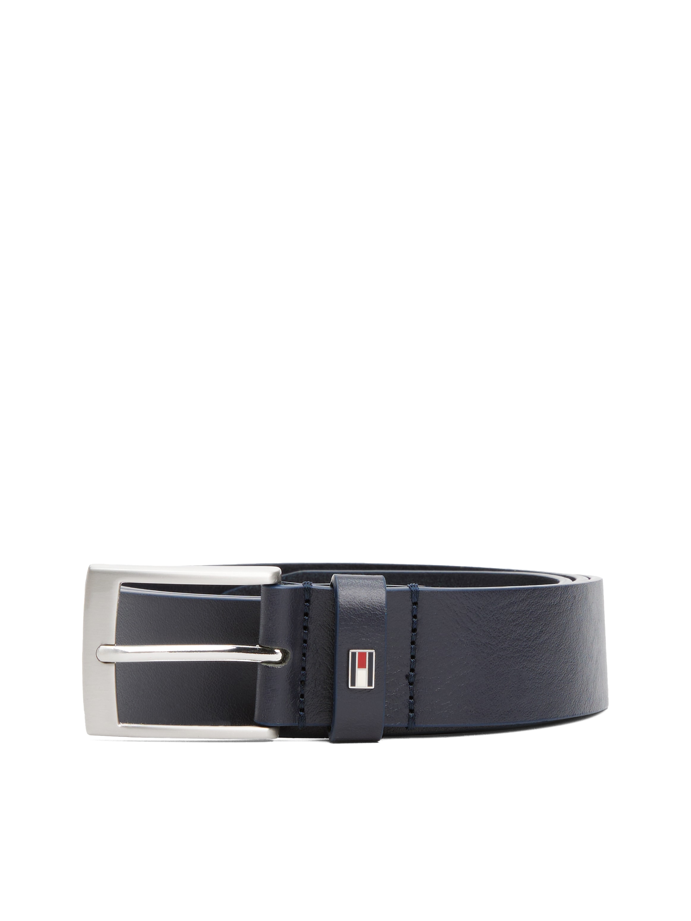 Tommy Hilfiger Ledergürtel »ADAN 3.5 EXT«, Metalllogopatch, Einfachdornschnalle