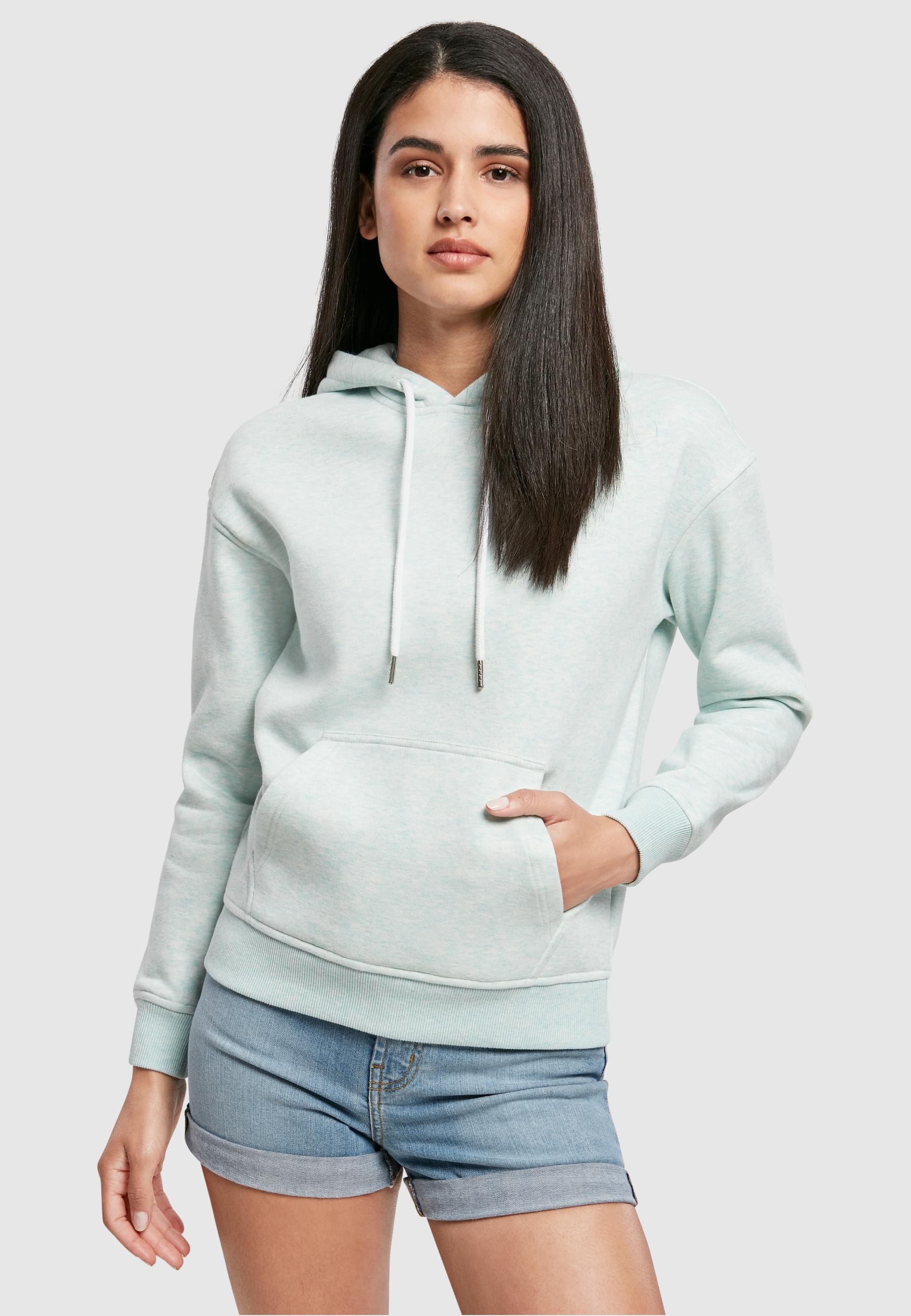URBAN CLASSICS Kapuzenpullover »Urban Classics Damen Ladies Color Melange Hoody«, (1 tlg.)
