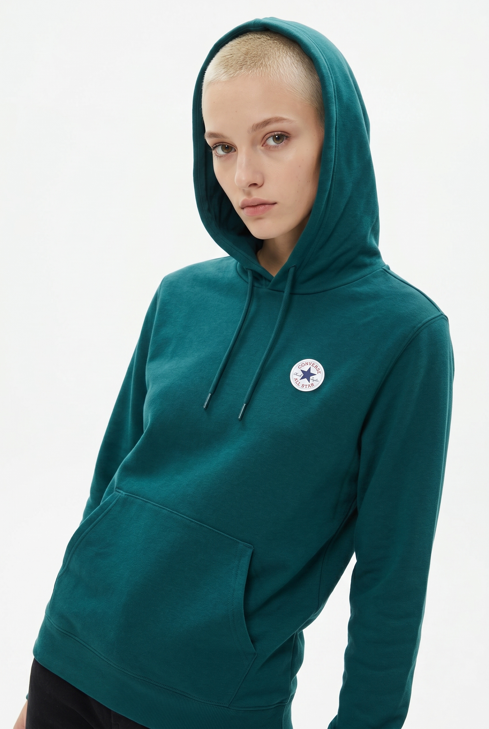 Converse Kapuzensweatshirt "CONVERSE GO-TO CHUCK TAYLOR PATCH HOODIE", mit Kordelzug, Langarm