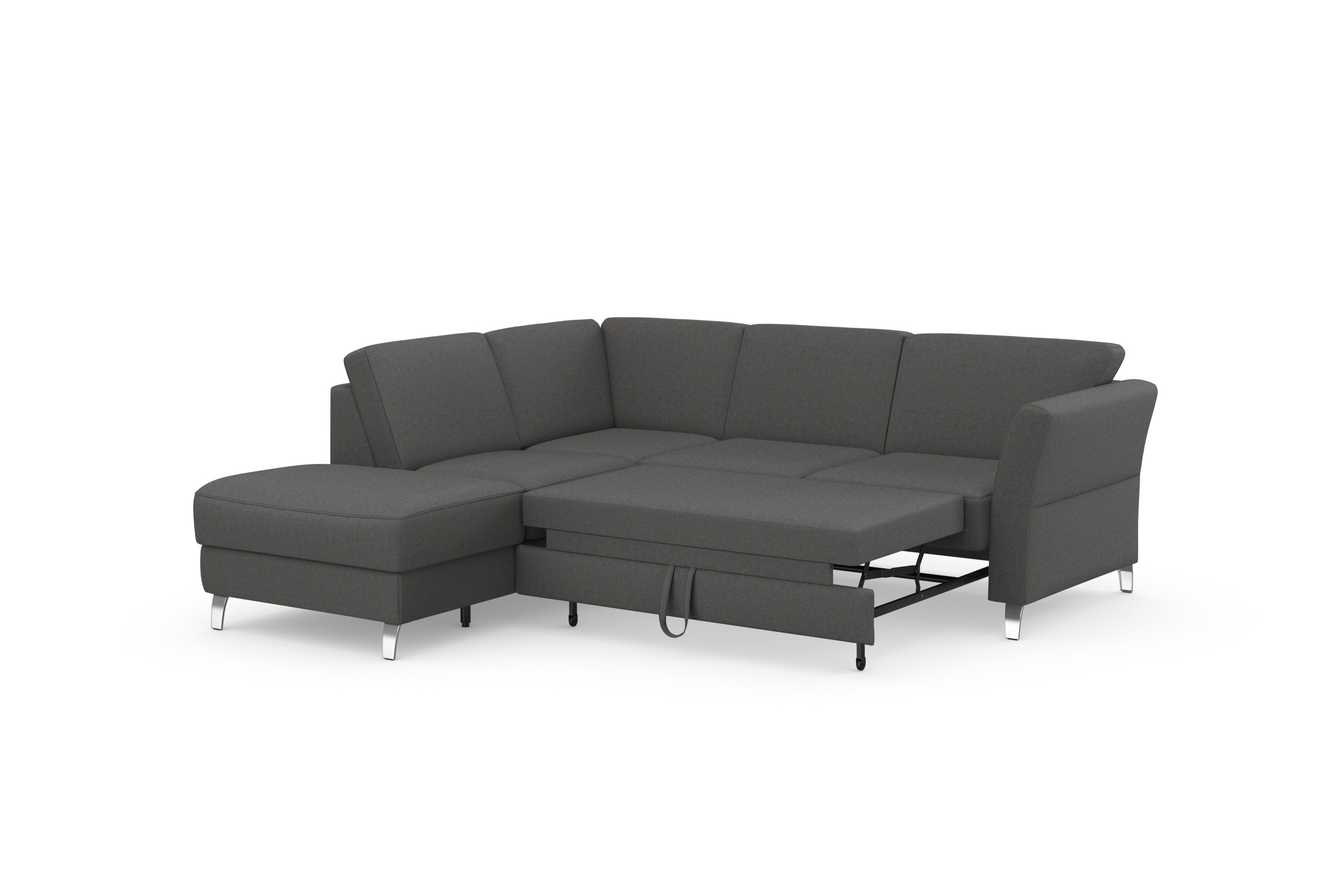 sit&more Ecksofa »Visby L-Form«, Wahlweise mit Bettfunktion und Stauraum, frei im Raum stellbar