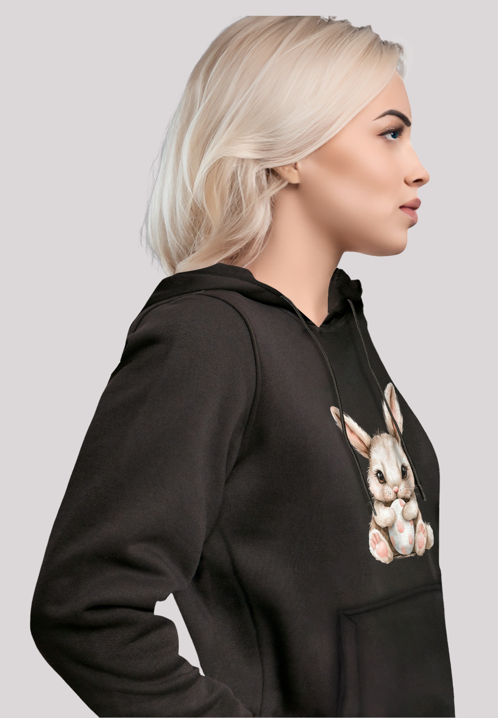 F4NT4STIC Kapuzenpullover »Niedlicher Osterhase mit Ei«, Premium Qualität