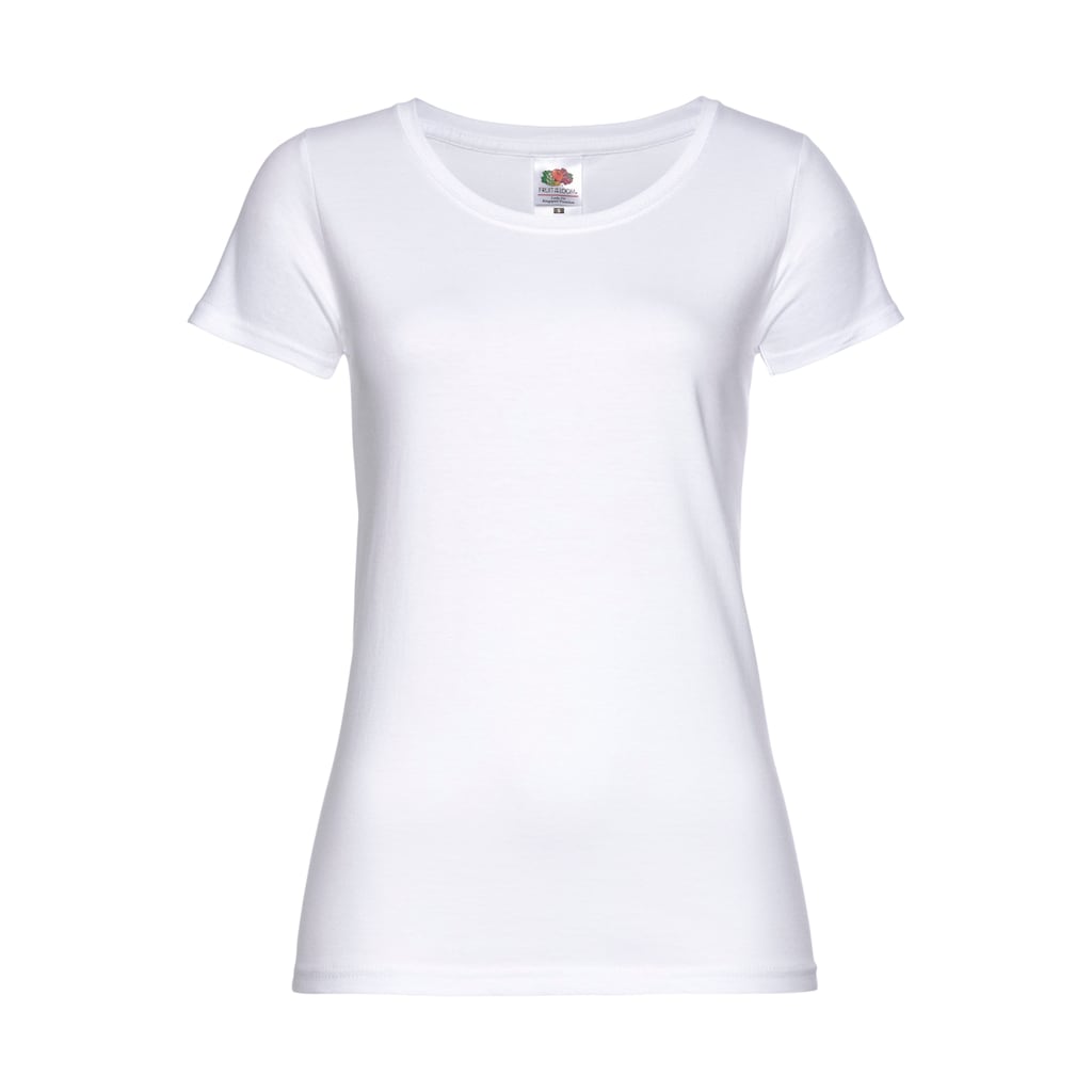 Fruit of the Loom Rundhalsshirt »Lady Fit Premium«, (Packung, 2 tlg., 2er-Pack)