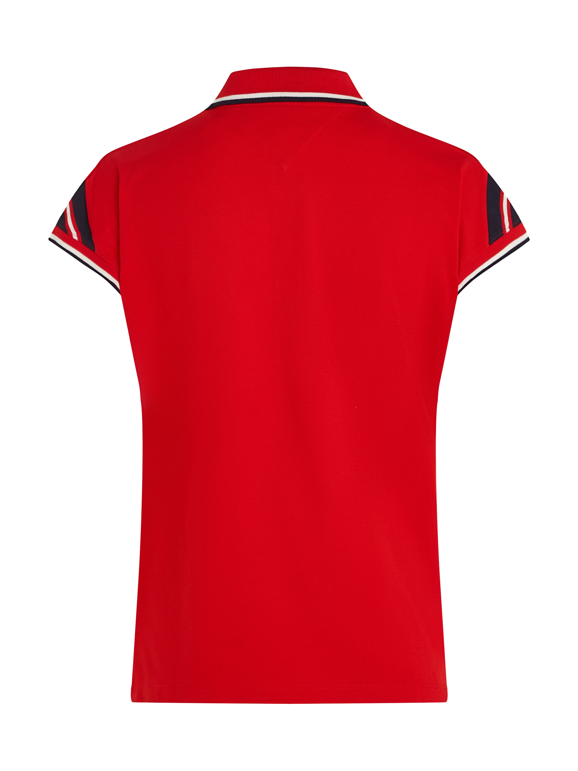 Tommy Hilfiger Poloshirt »REG STRIPE SLV POLO CAP SLEEVE« mit kontrastfarbenen Einsätzen