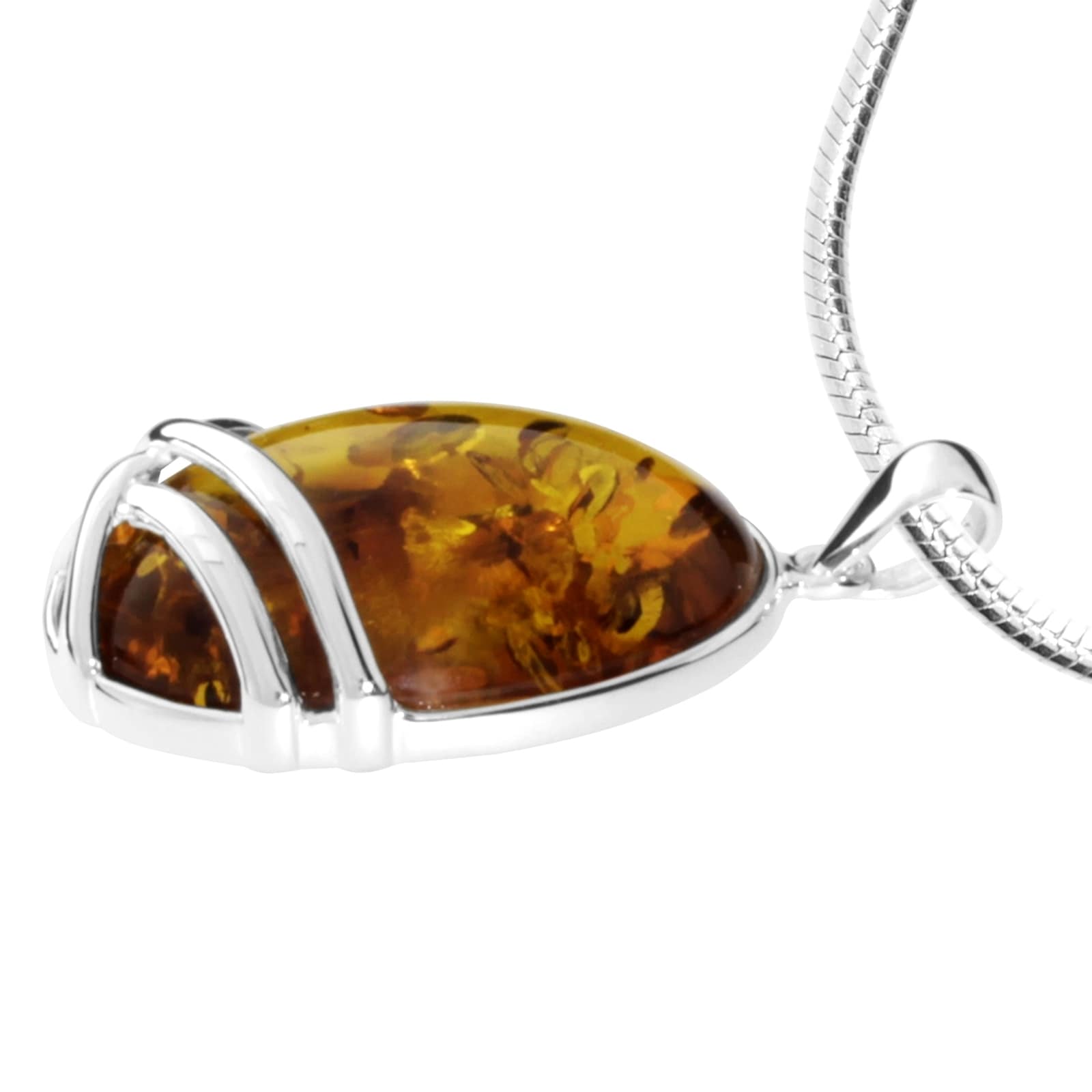OSTSEE-SCHMUCK Kette mit Anhänger »Ostsee-Schmuck Kette mit Anhänger Hedra Kette mit Anhänger Hedra«, (2 tlg.)