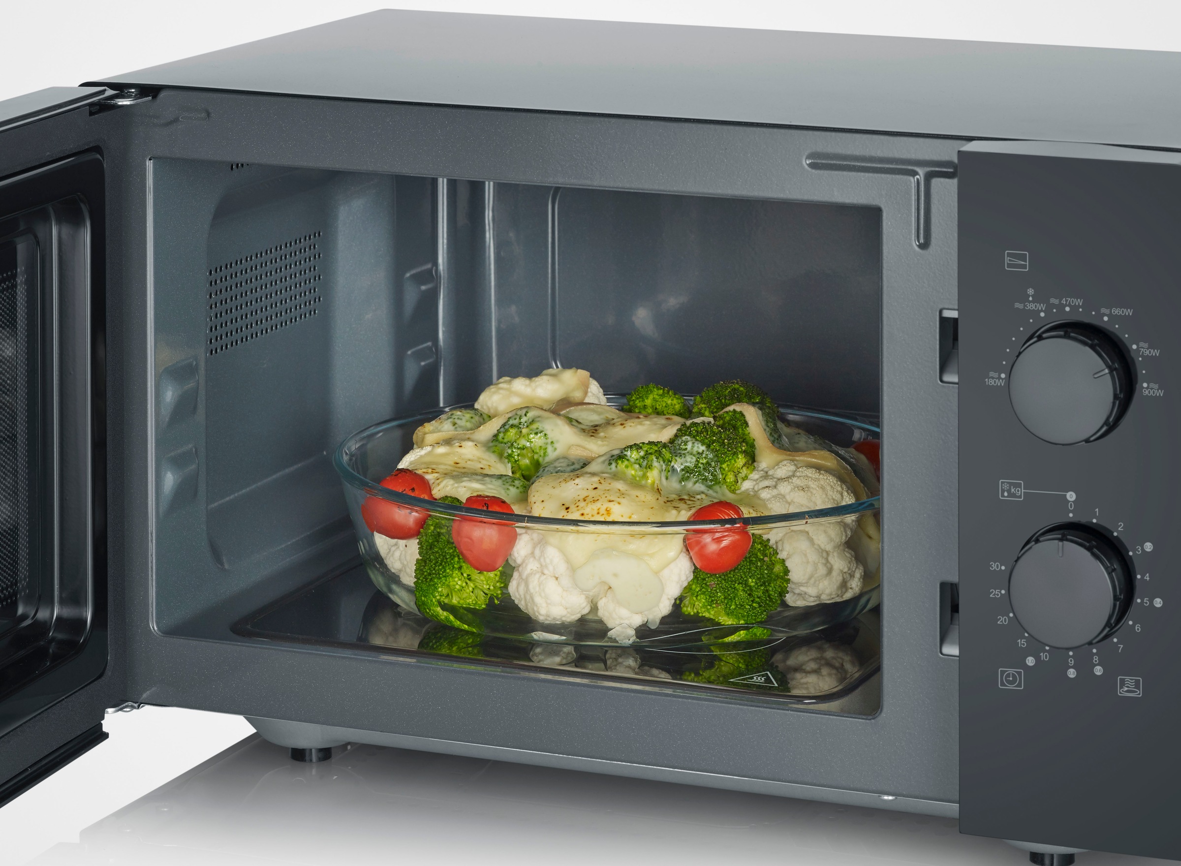 Severin Mikrowelle »MW 7782« Mikrowelle 1400 W Glasboden Mikrowellengerät mit großer Nutzfläche, Auftauen & Erhitzen