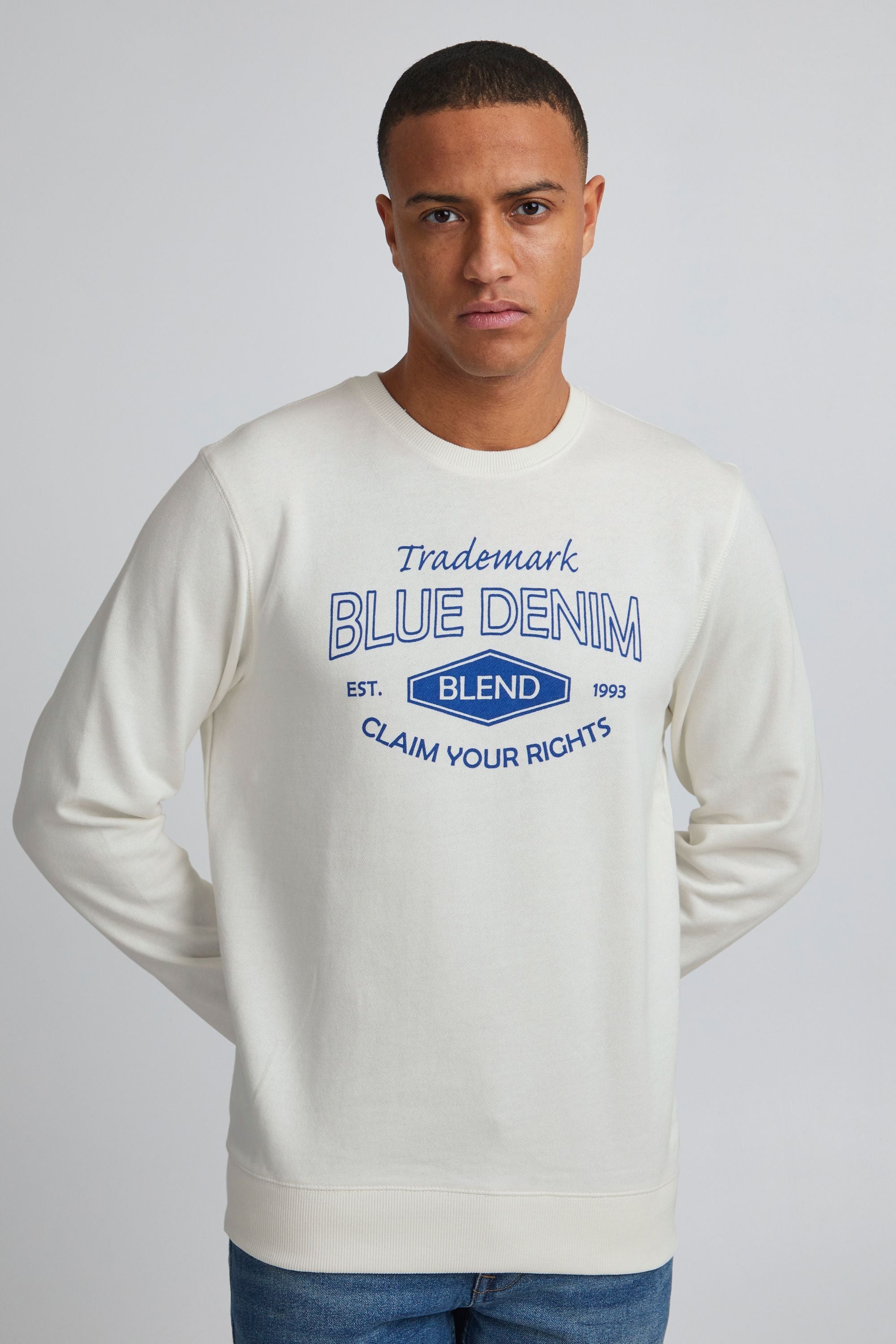 Blend Rundhalspullover "BHSweatshirt" Klassisches Sweatshirt mit Rundhalsau günstig online kaufen