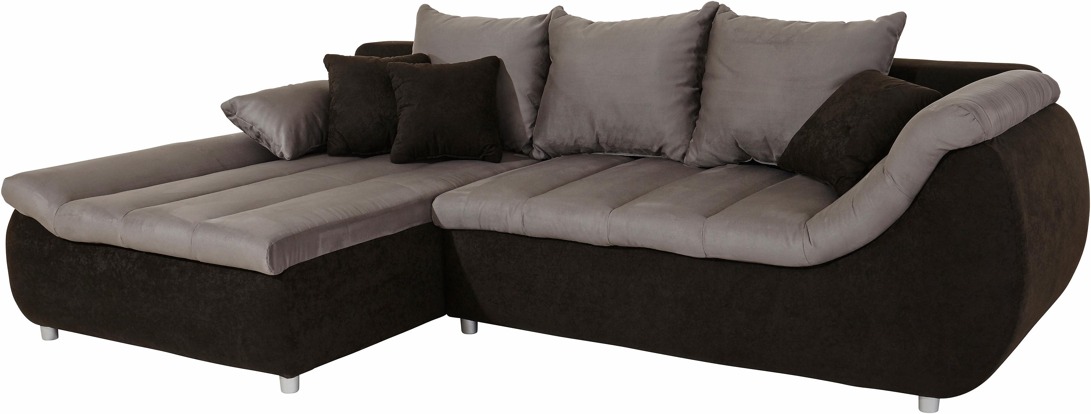 Home affaire Ecksofa "Imola modern, Breite 270cm, bequem, aktuelle Steppung im Sitz, L-Form" inkl. Bettfunktion und Bettkasten