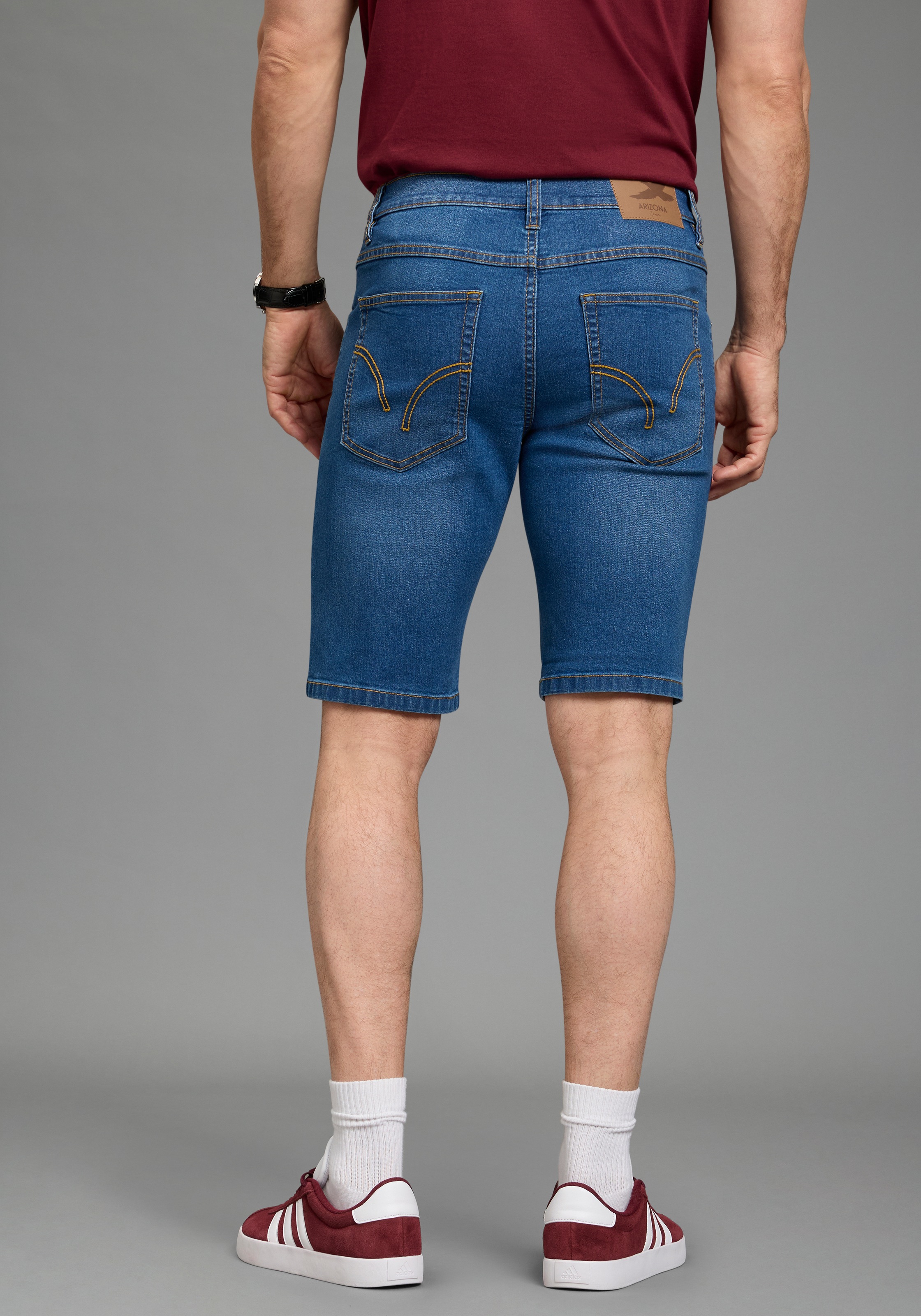 Thumbnail - Arizona Jeansshorts 2er-Pack, Regular-Fit, gerade geschnittenes Bein